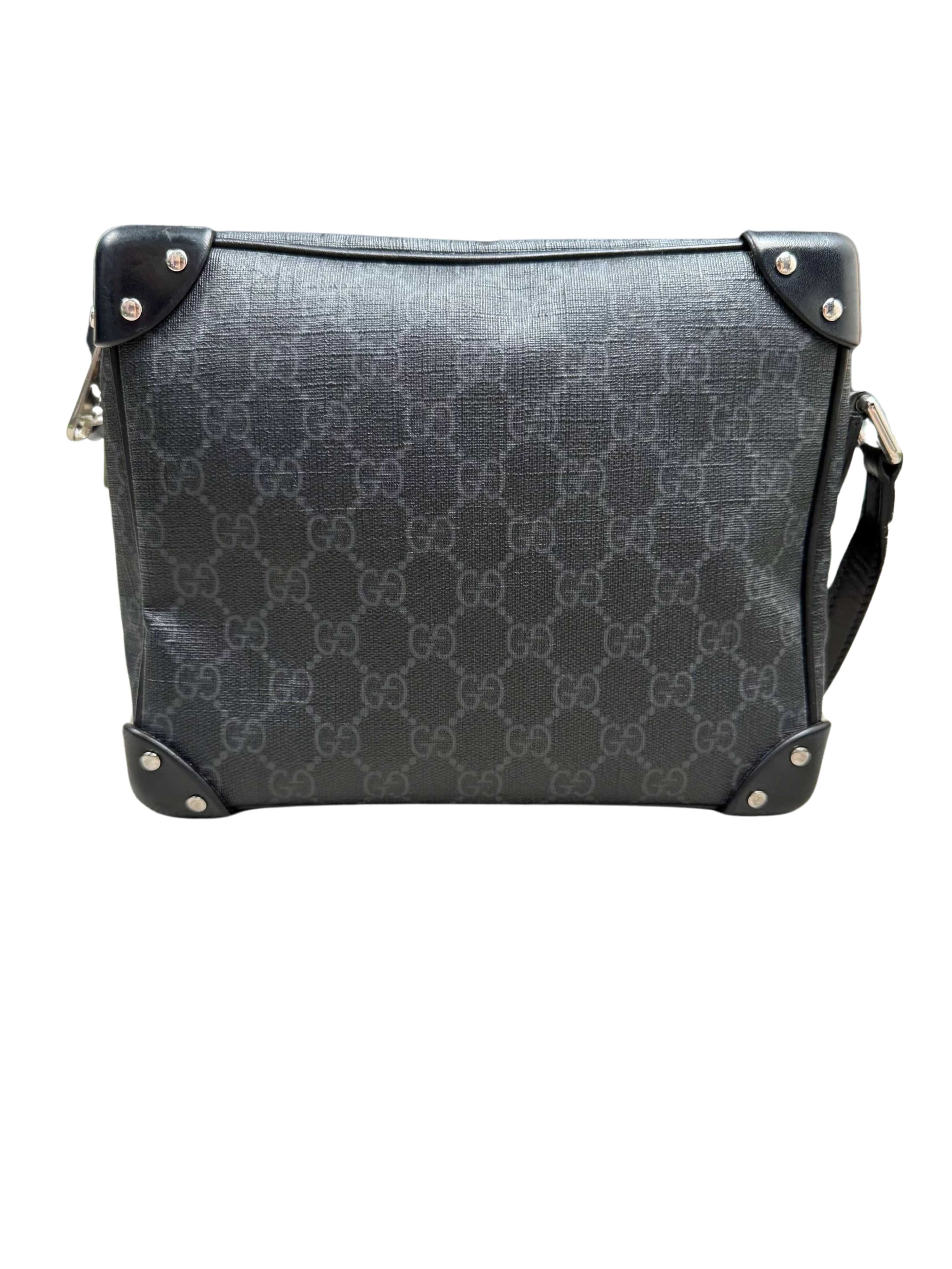 Gucci GG Supreme Soft Trunk Bag - Black