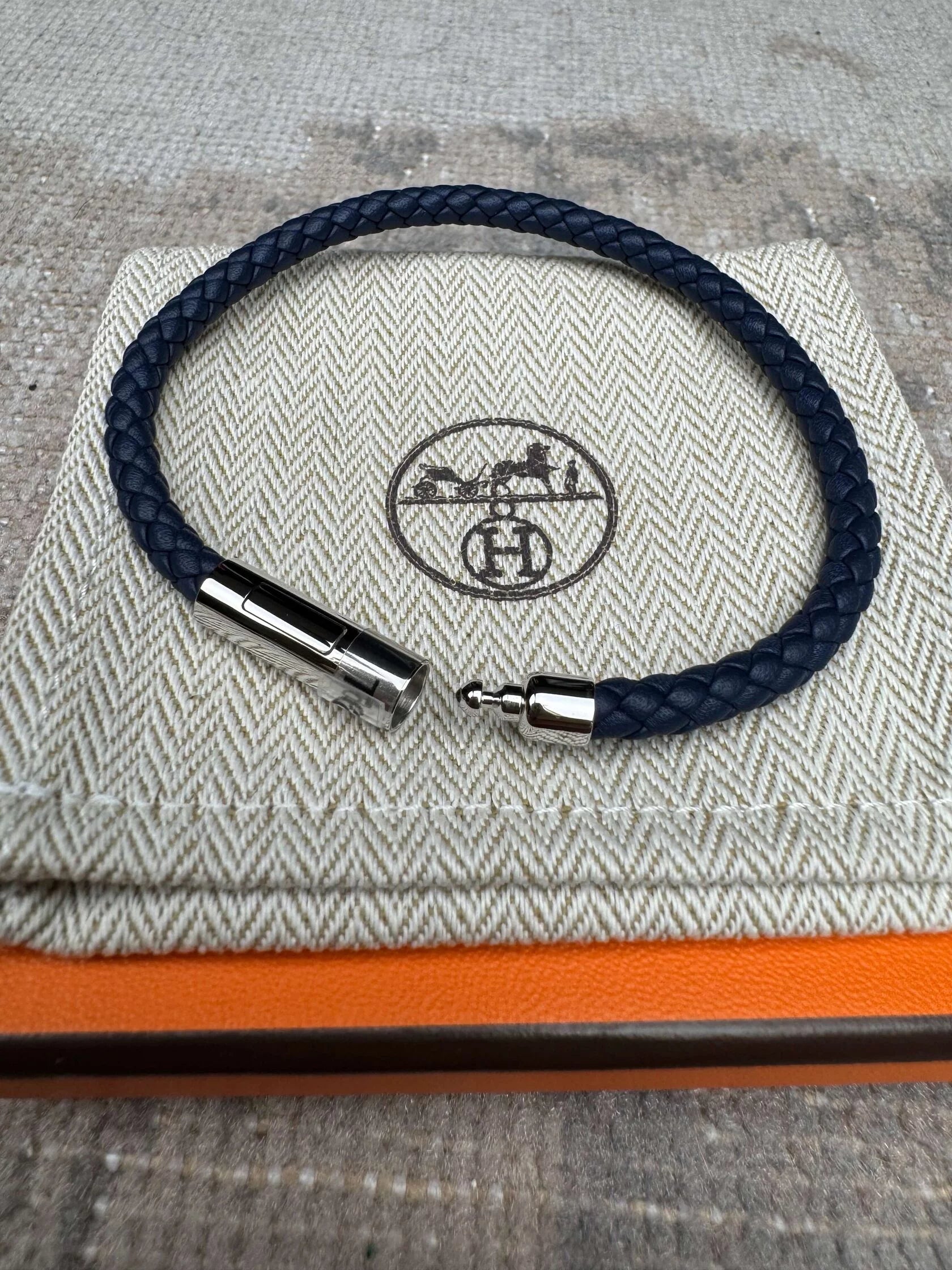 Hermès Goliath Bracelet - Navy Hermès