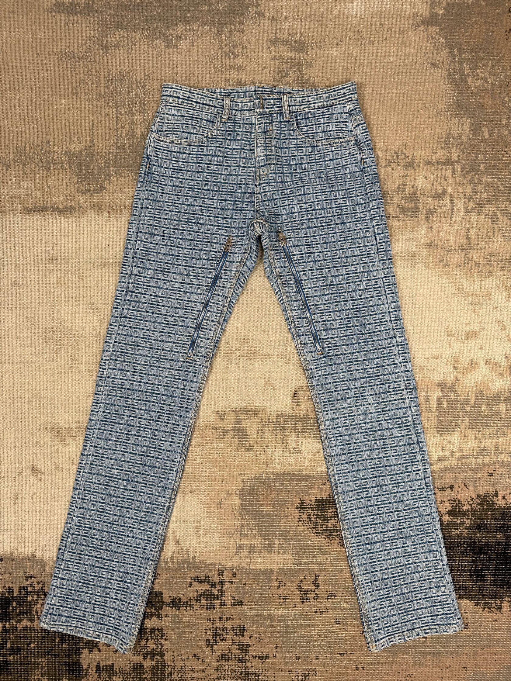 Givenchy 4G Straight Legged Jeans - Blue Denim (Unused)