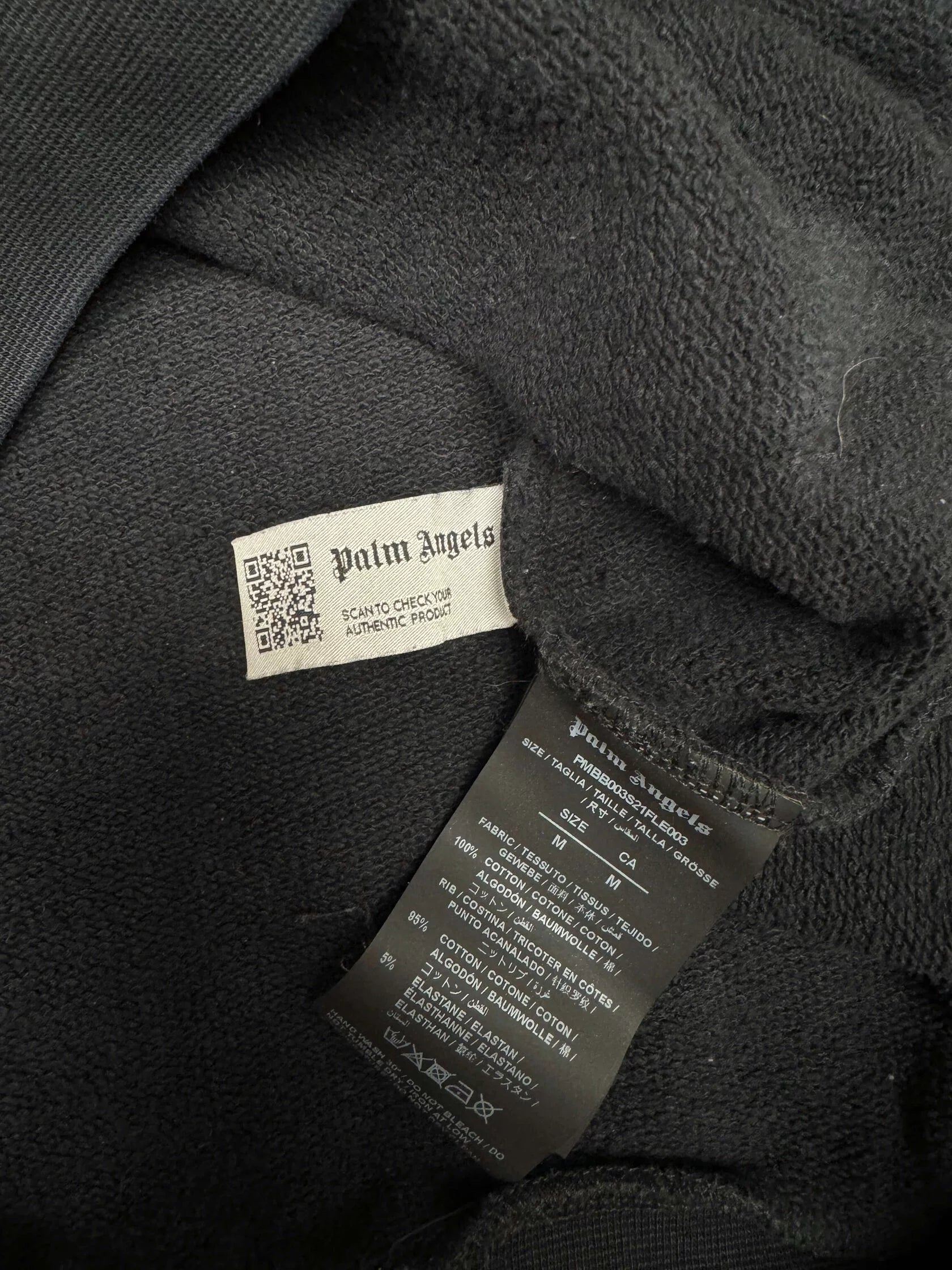 Palm Angels Spray Milano Hoodie - Black Palm Angels