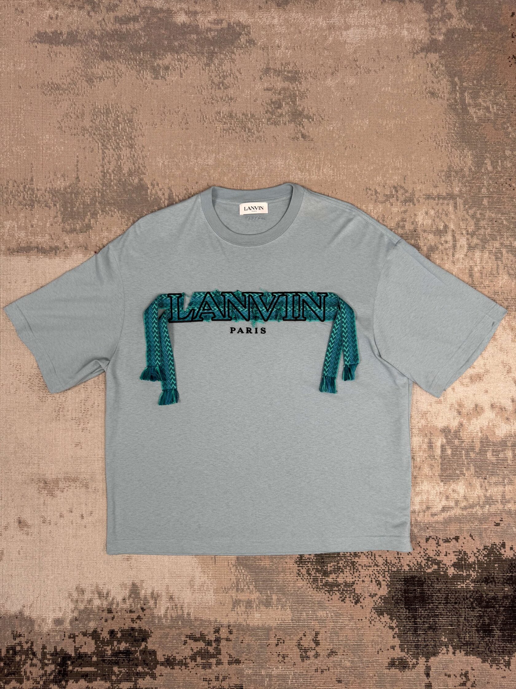 Lanvin Curb Lace Oversized T-Shirt - Blue Lanvin