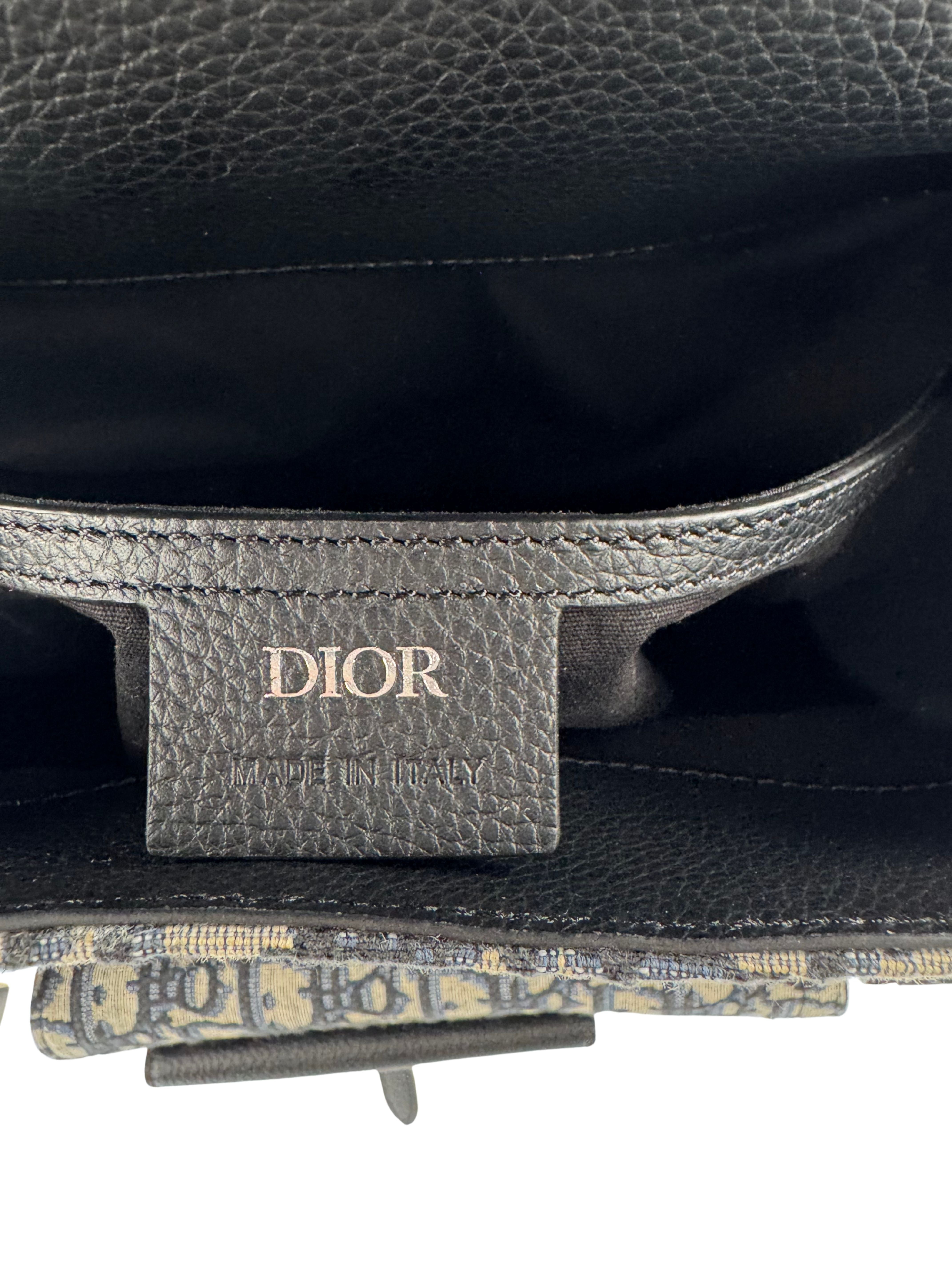 Dior Oblique Jacquard Gallop Backpack - Black (Unused)