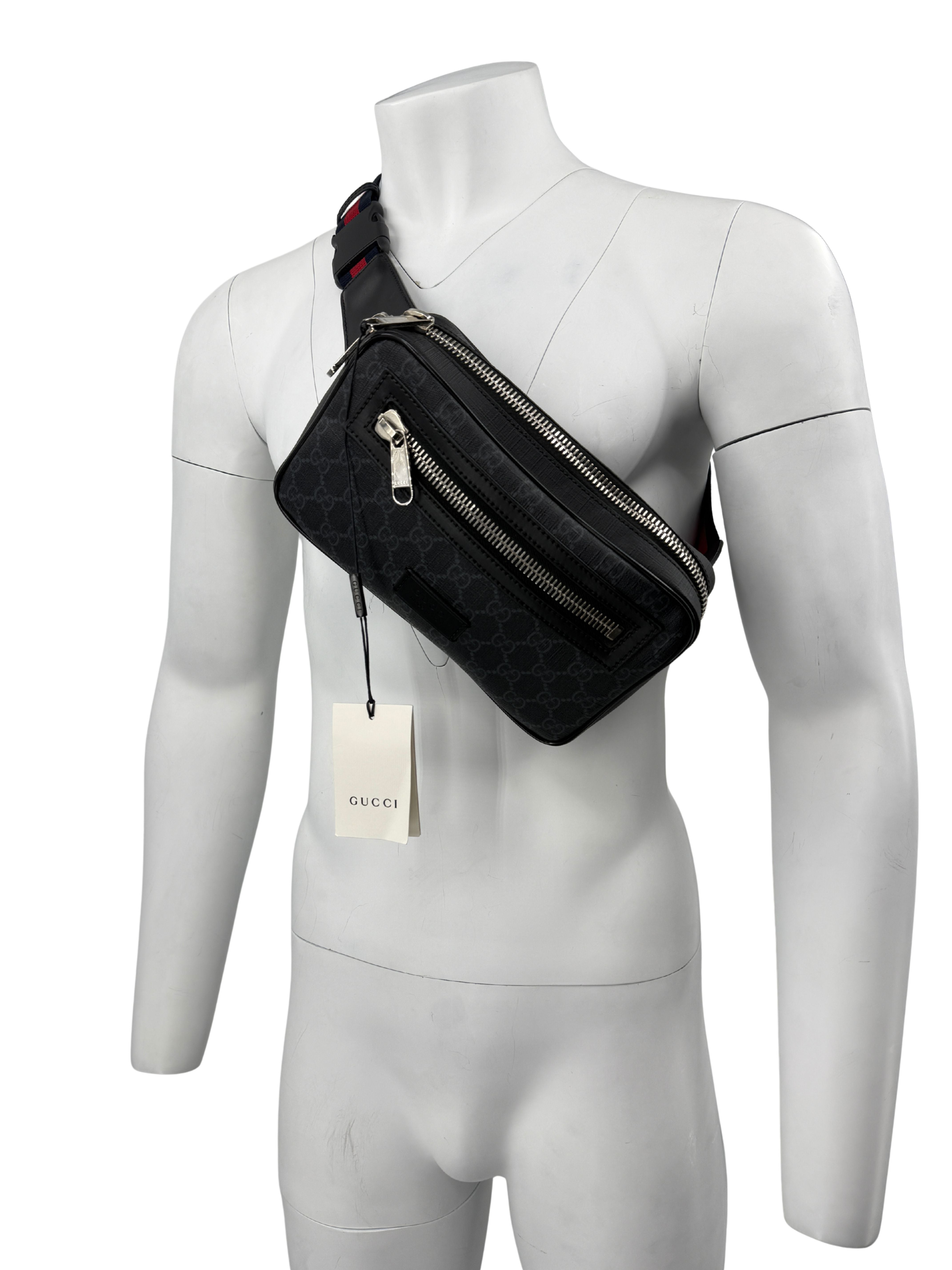 Gucci GG Supreme Shoulder / Waist Bag - Black Gucci