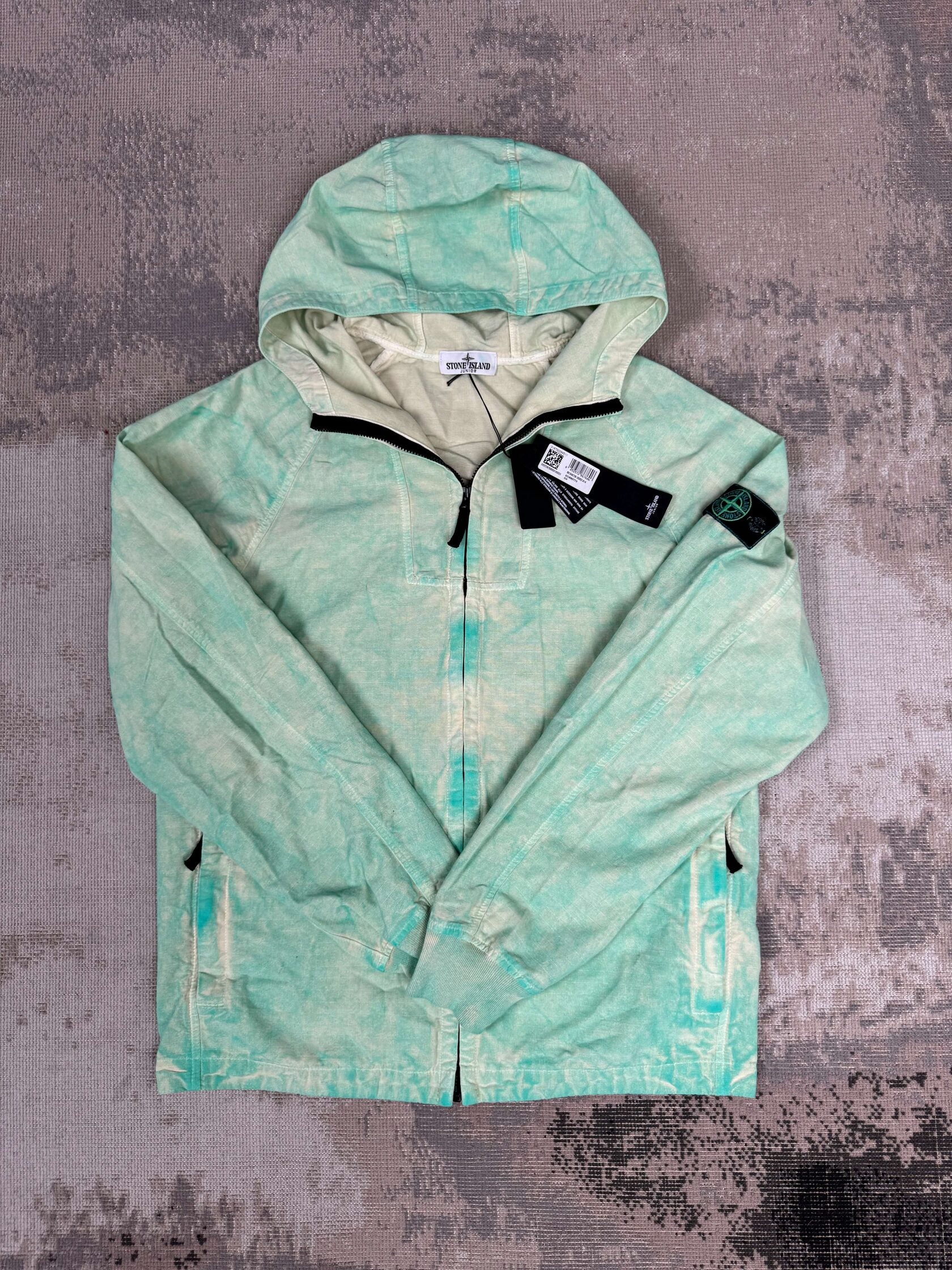 JUNIOR - Stone Island Dust Effect Jacket - Light Green (Unused) Stone Island