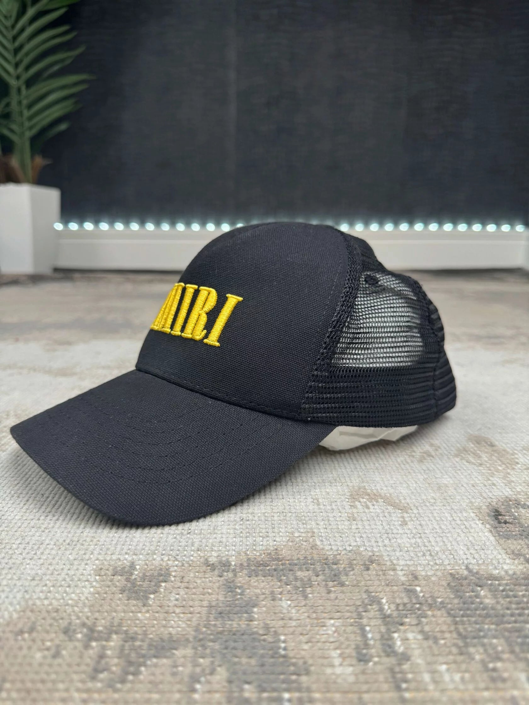 Amiri Logo Trucker Hat - Black