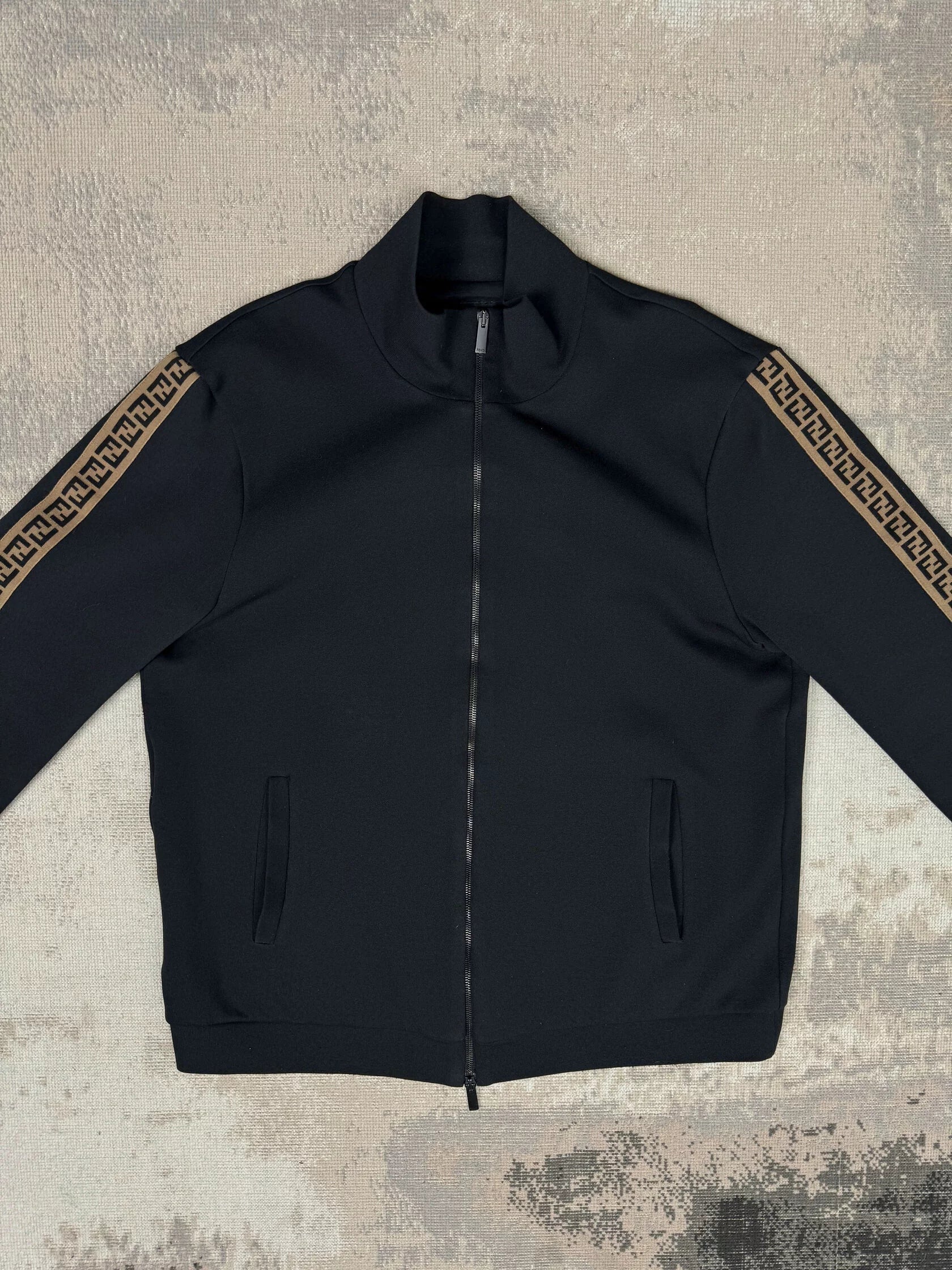 Fendi FF Stripe Track Jacket - Black Fendi