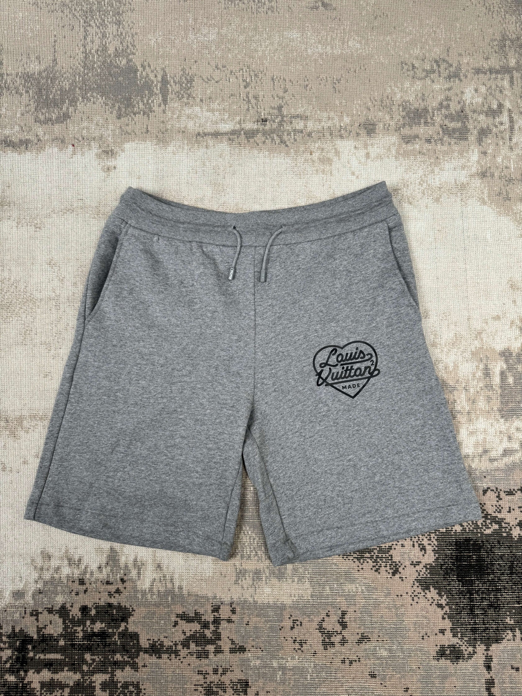 Louis Vuitton x Nigo Printed Heart Shorts - Grey