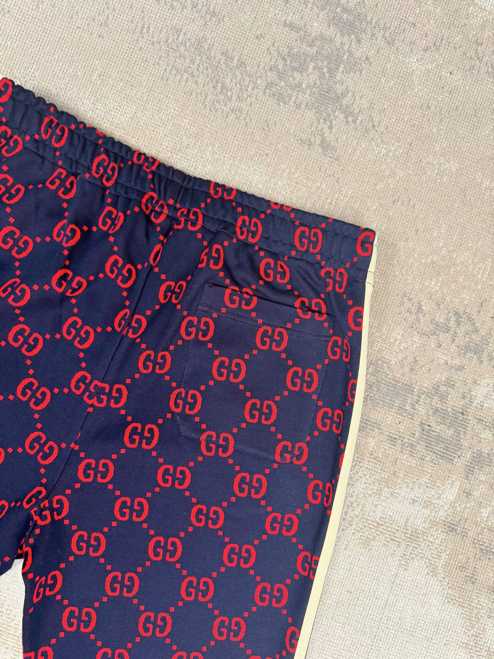 Gucci GG Logo Jacquard Joggers - Navy