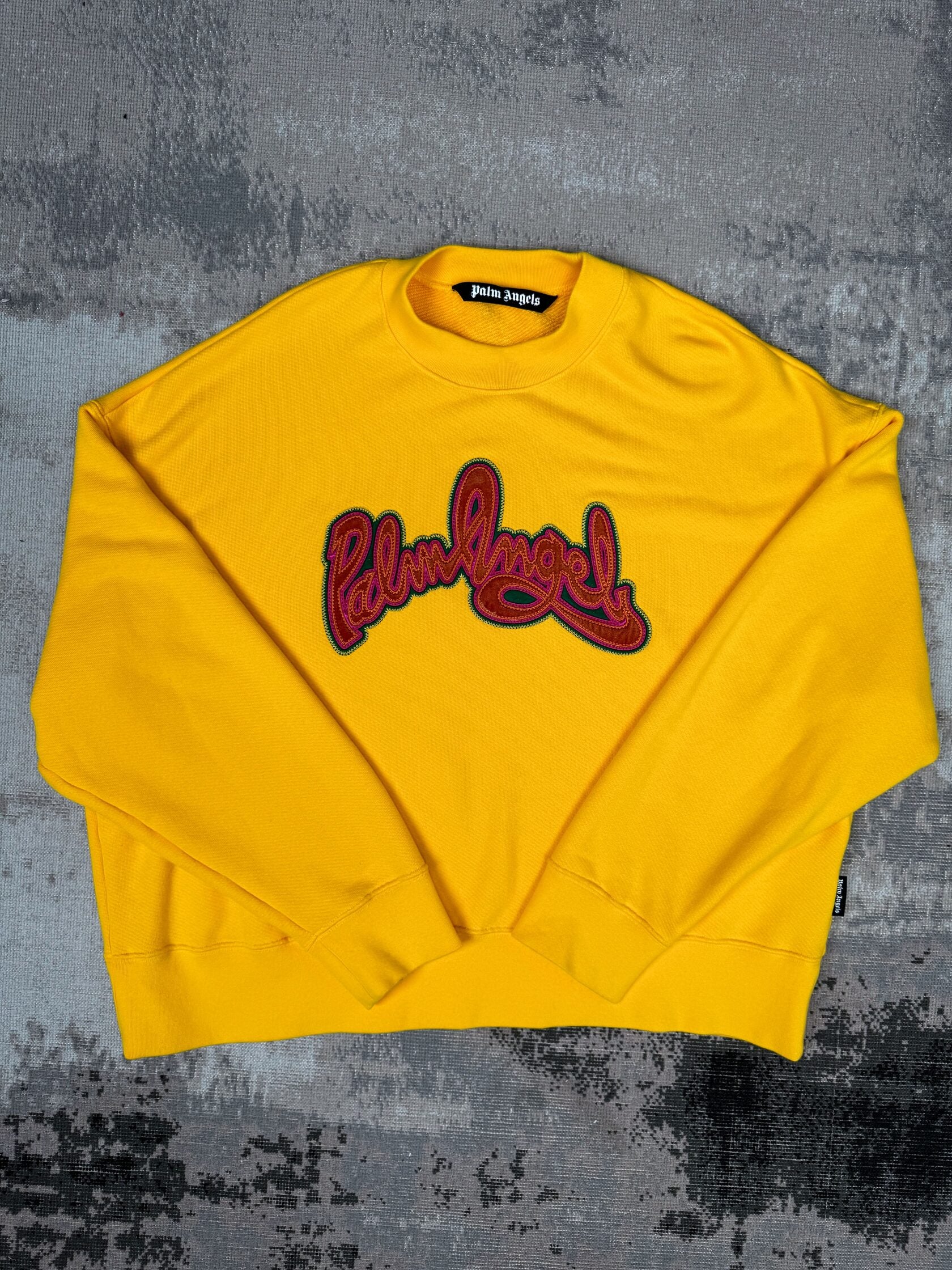 Palm Angels Logo Sweatshirt - Yellow