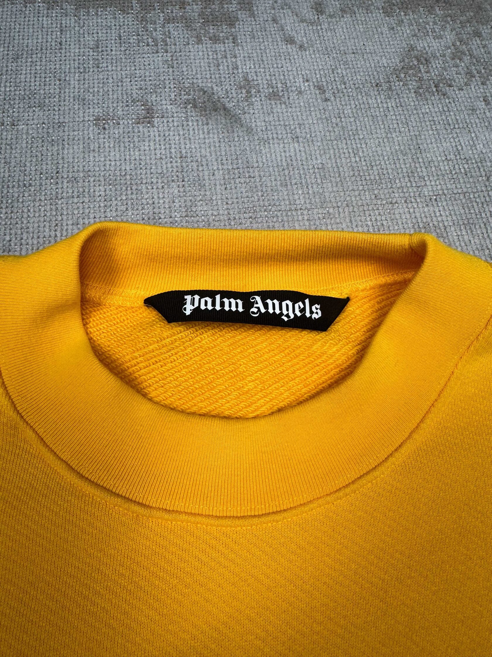 Palm Angels Logo Sweatshirt - Yellow