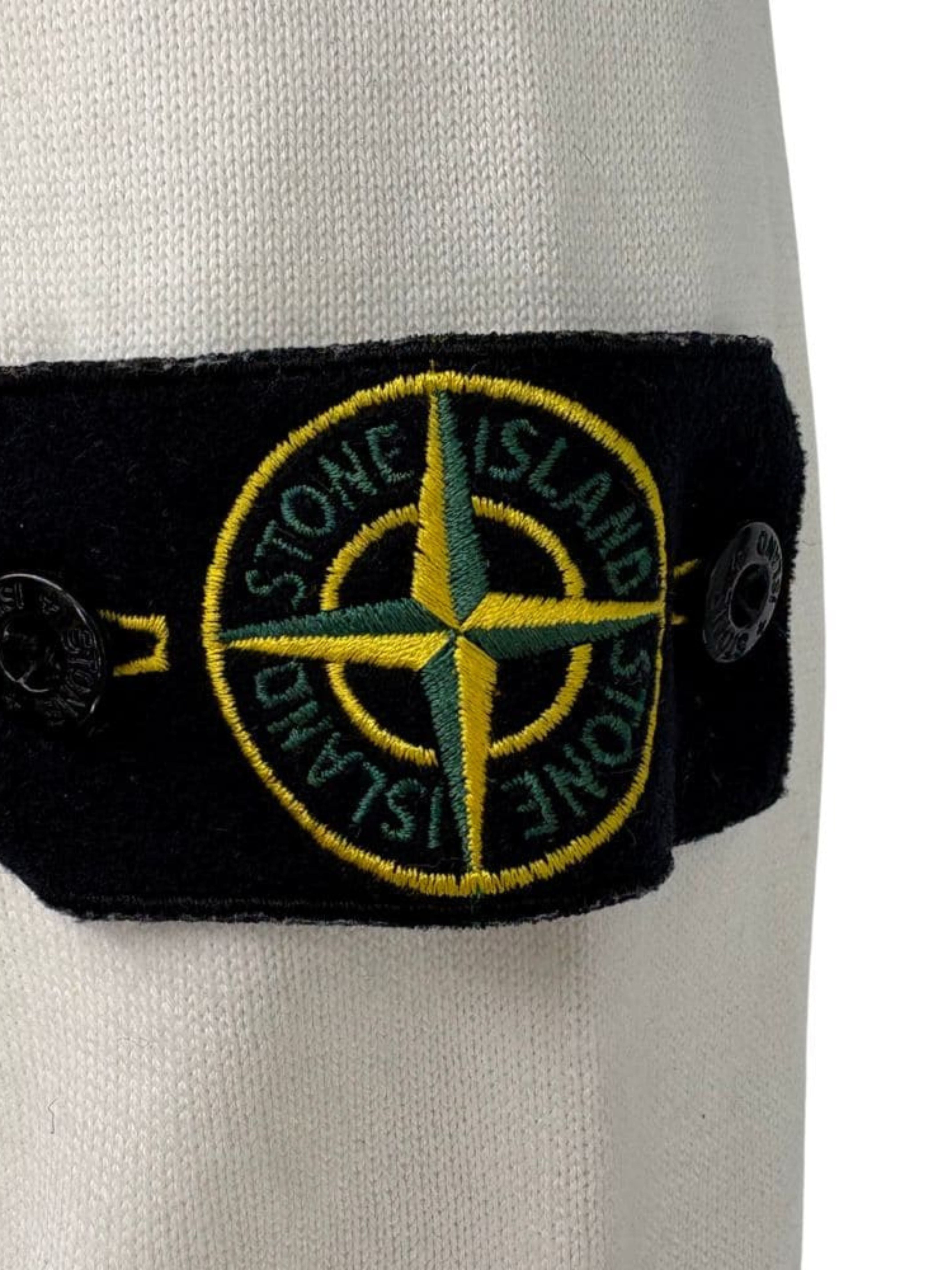 Stone Island Raw Hand Cotton Knitted Cardigan - White Stone Island