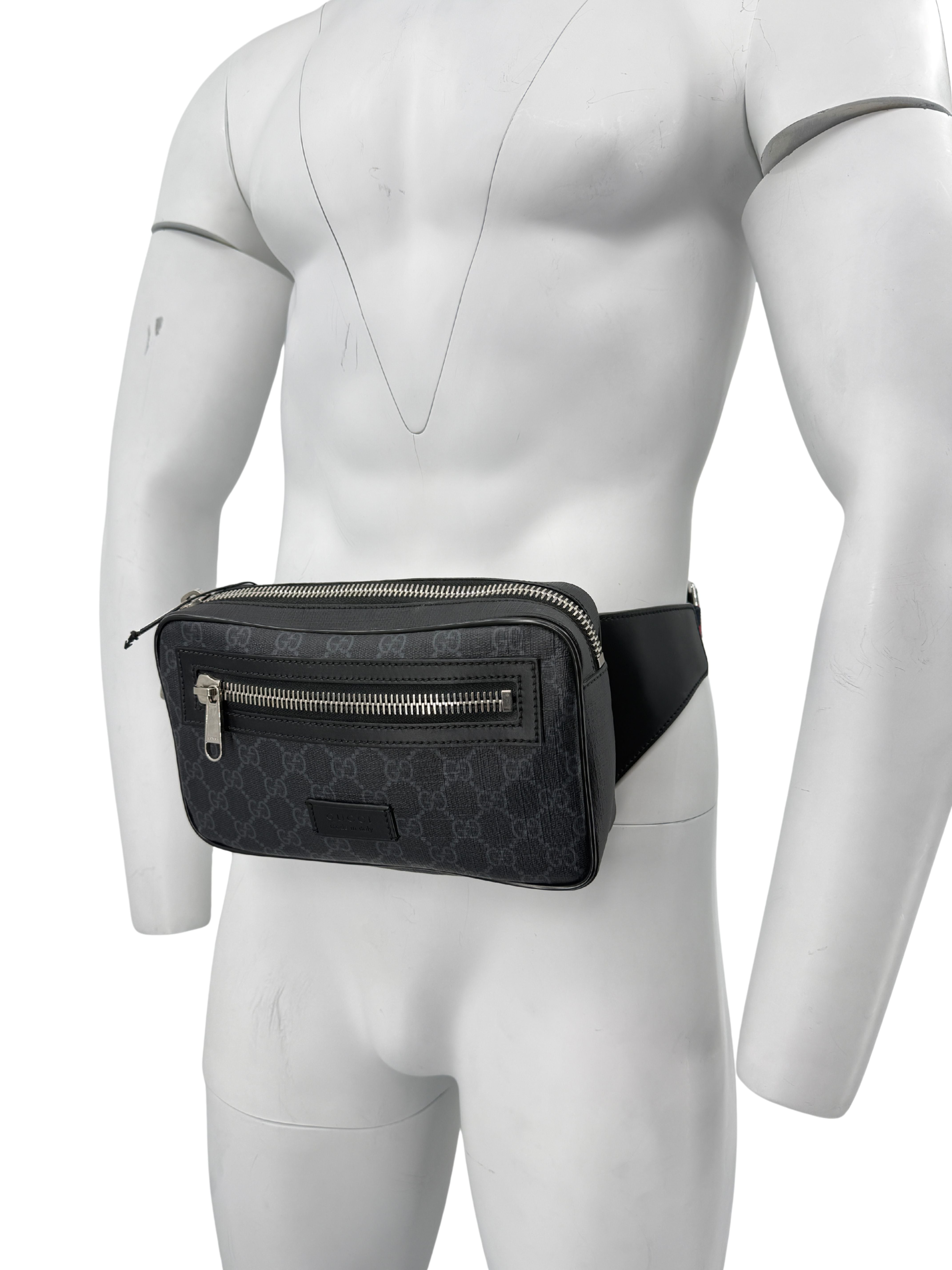 Gucci GG Supreme Shoulder / Waist Bag - Black Gucci