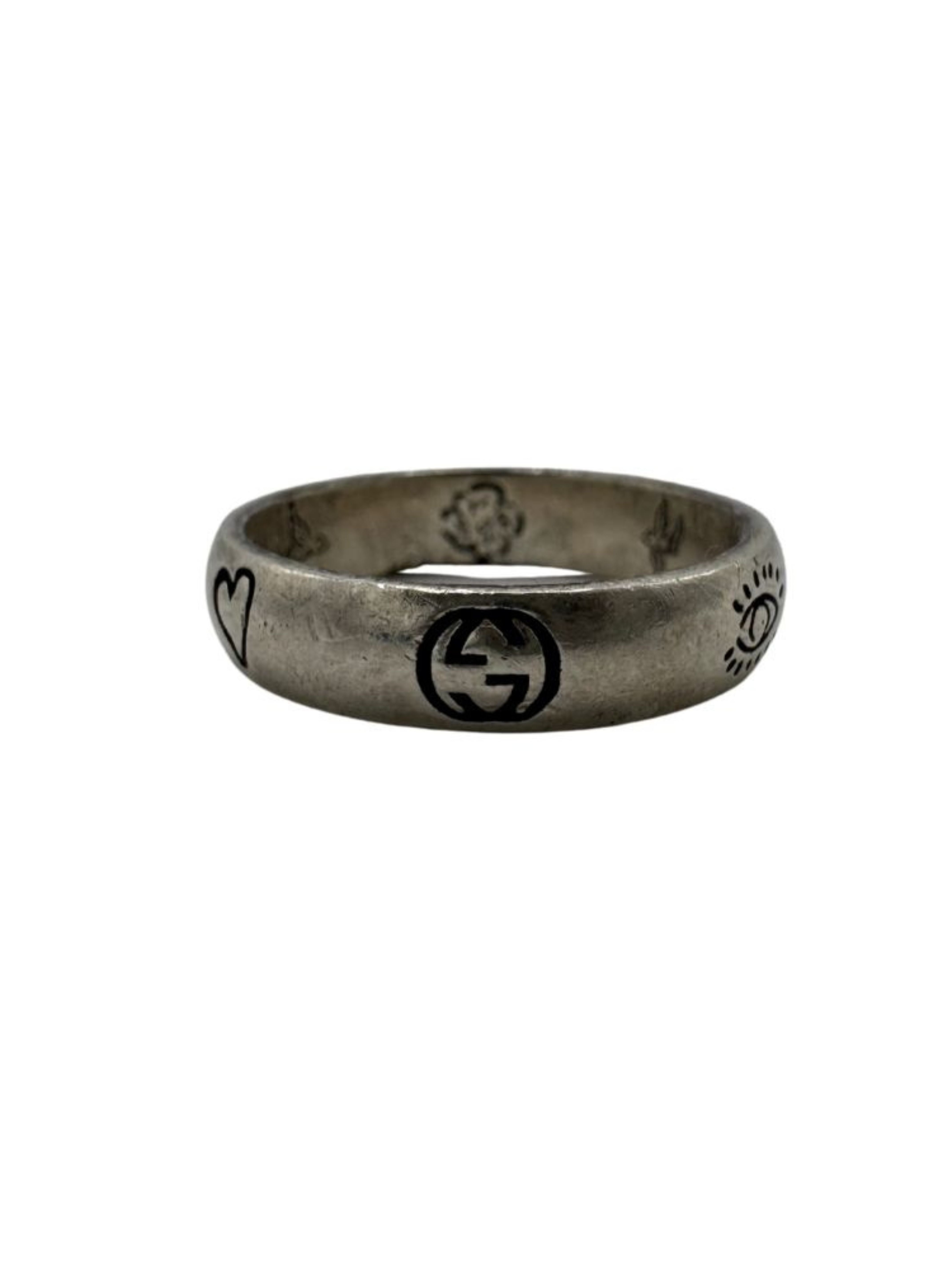 Gucci Blind For Love Ring - 925 Silver Gucci