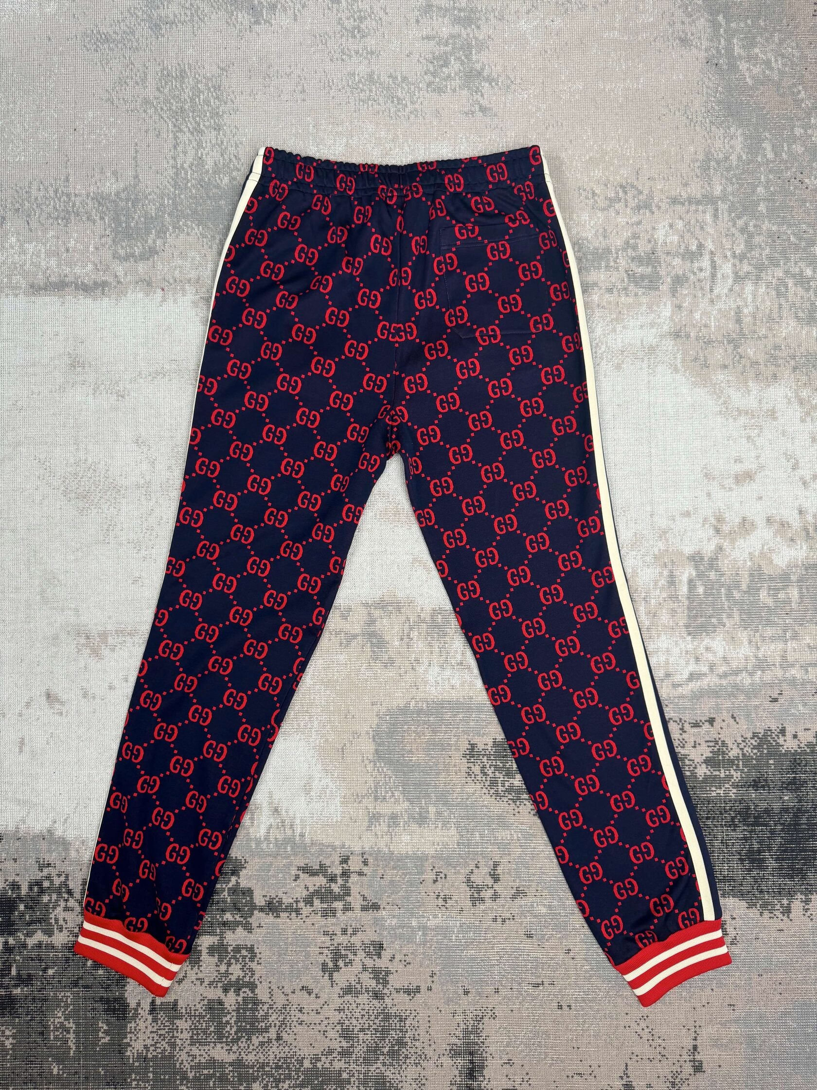 Gucci GG Logo Jacquard Joggers - Navy