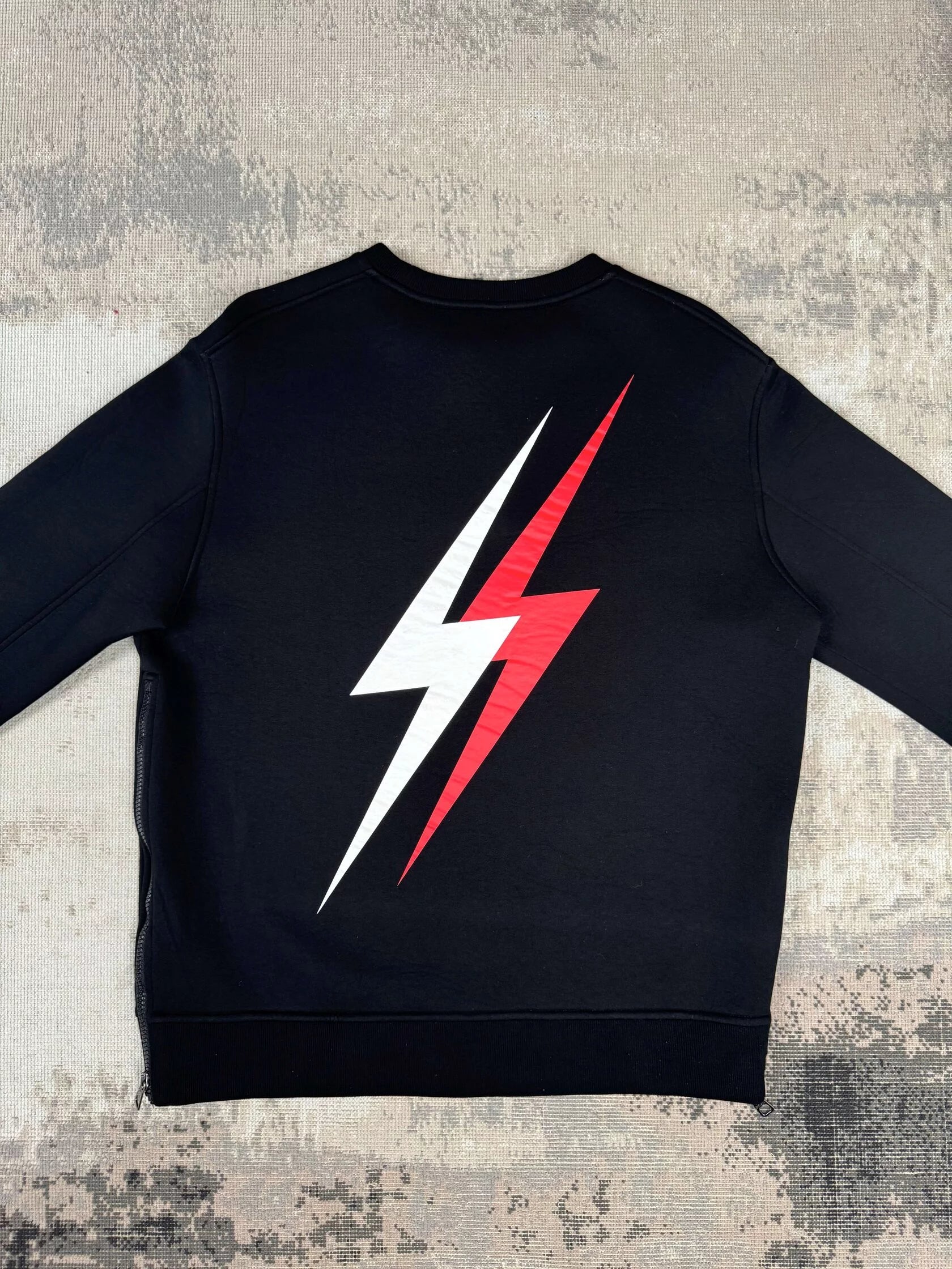 Neil Barrett Lightning Bolt Jumper - Black