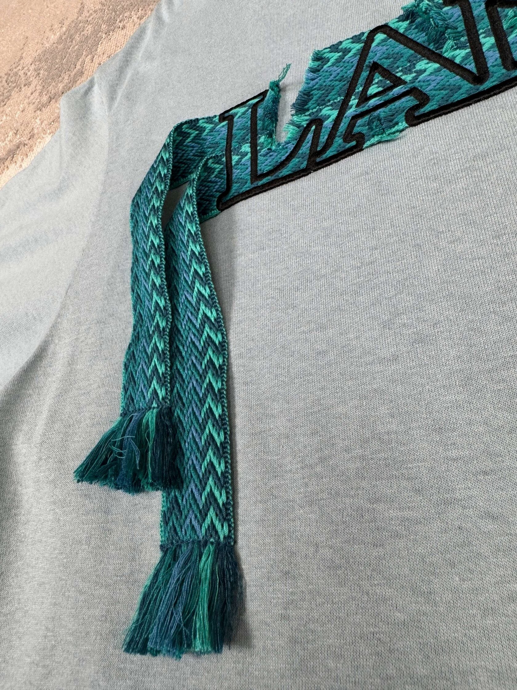 Lanvin Curb Lace Oversized T-Shirt - Blue Lanvin