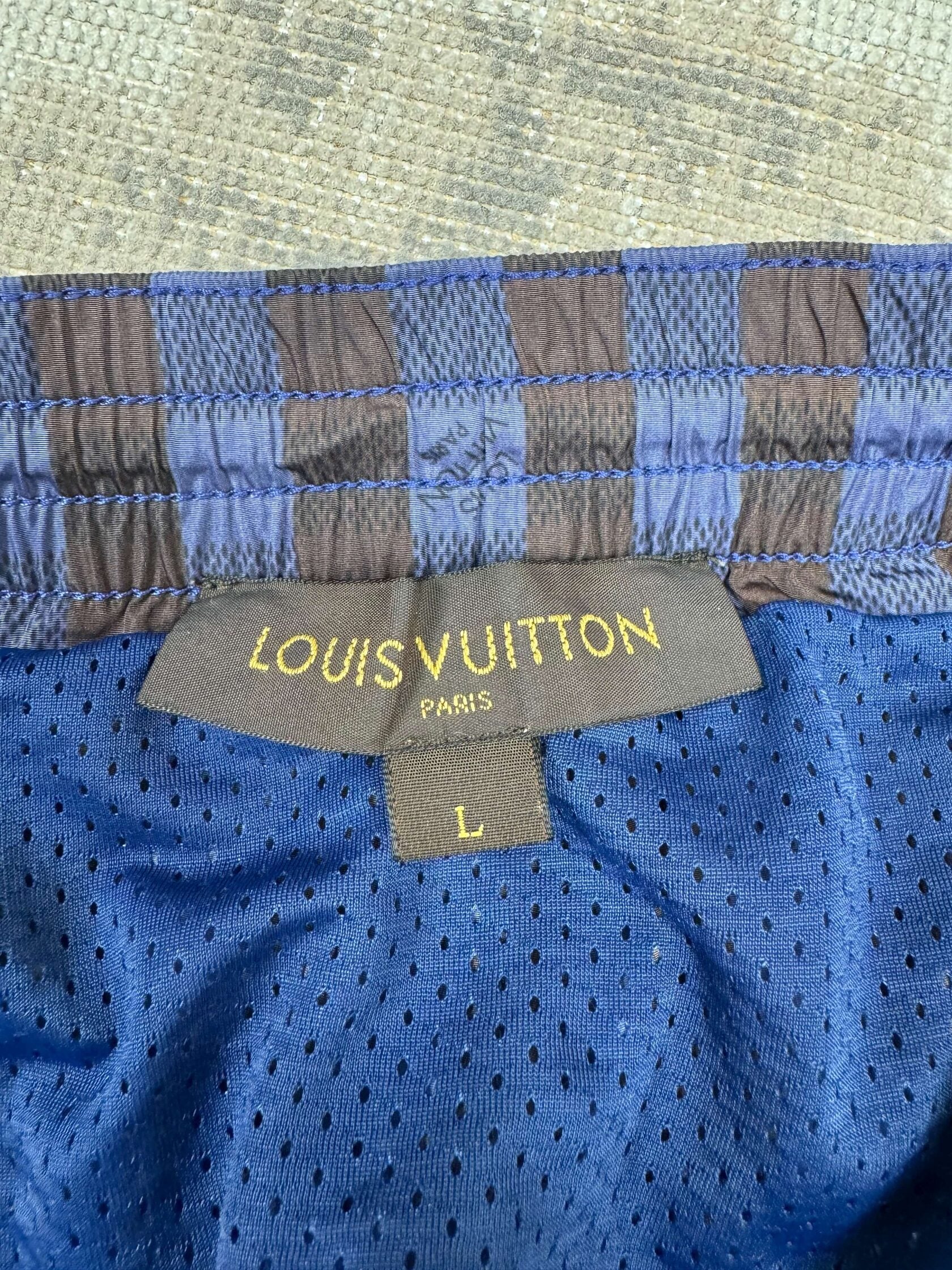 Louis Vuitton Damier Swim Shorts - Navy Louis Vuitton