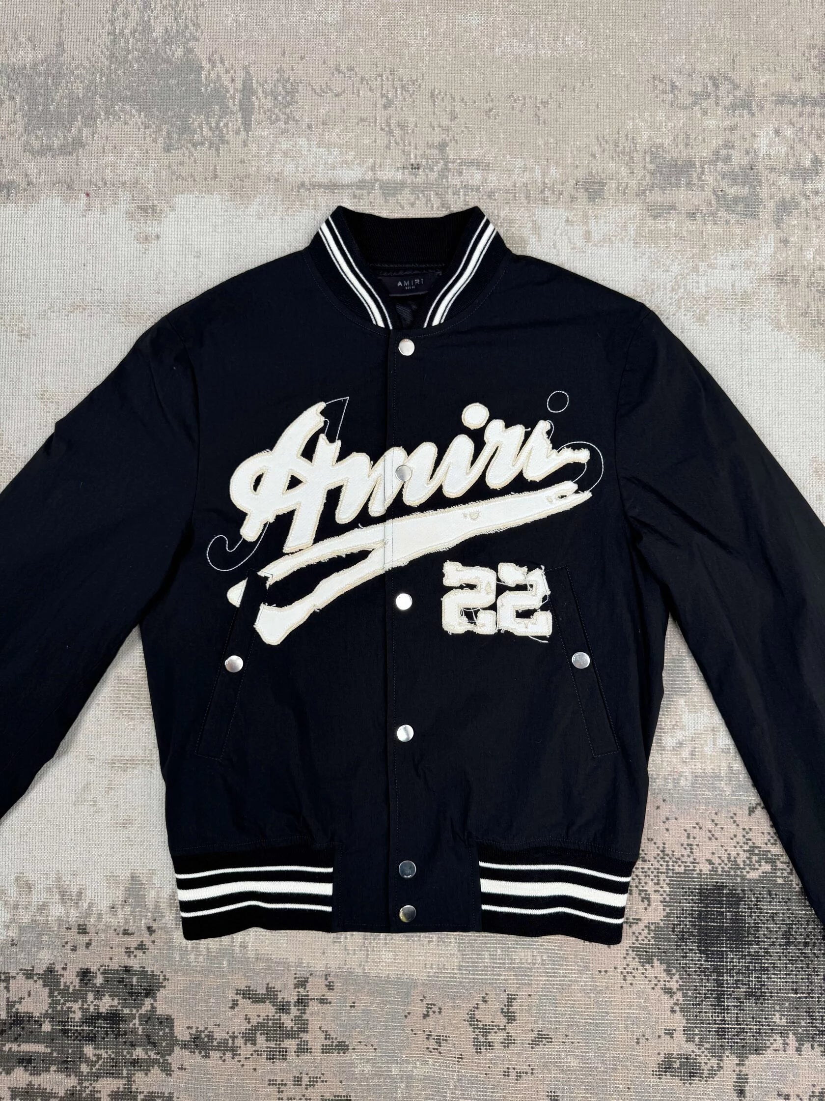 Amiri Appliqué Logo Bomber Jacket - Black