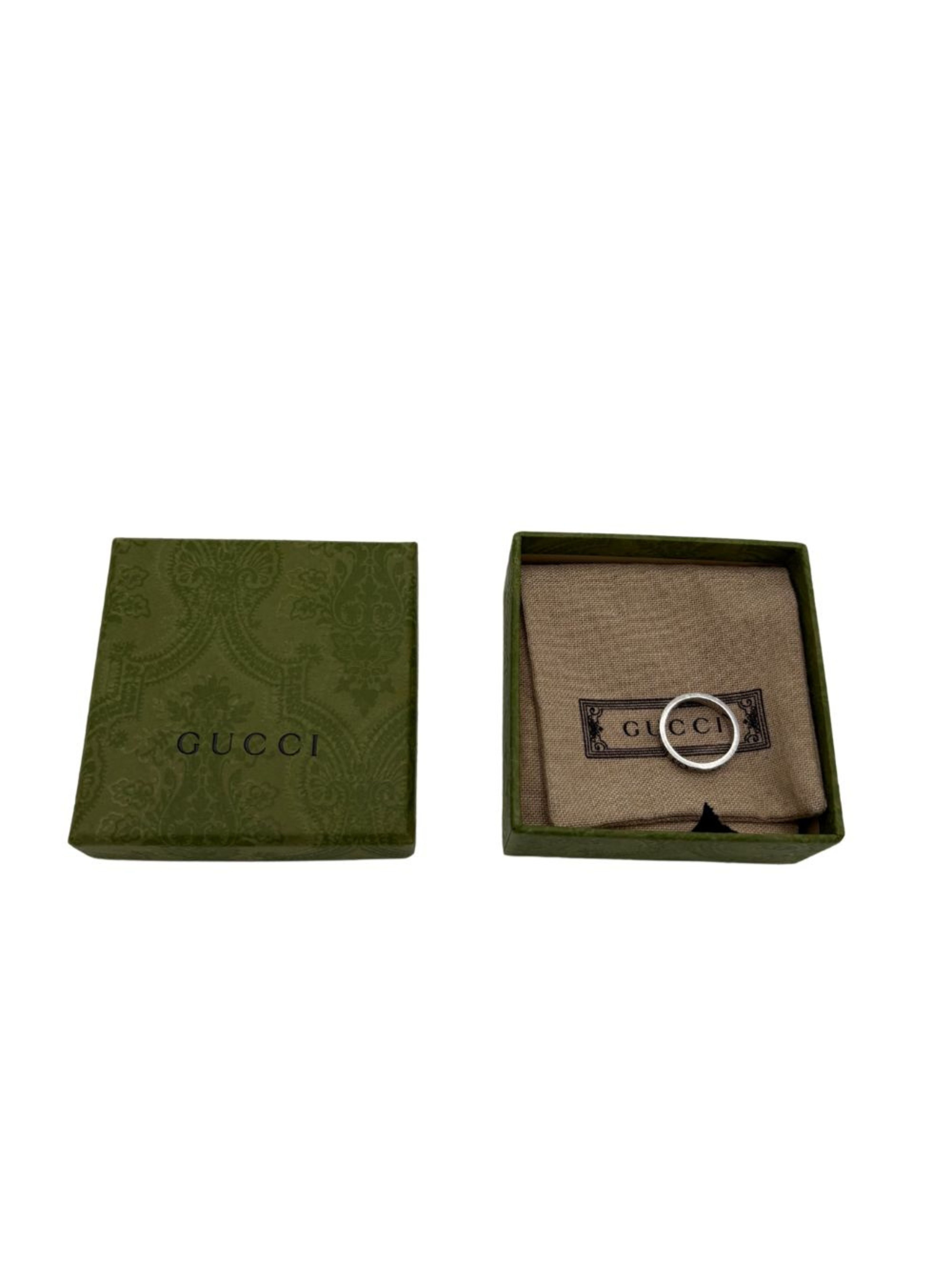 Gucci Icon Ring 18K White Gold (Au 750) Gucci