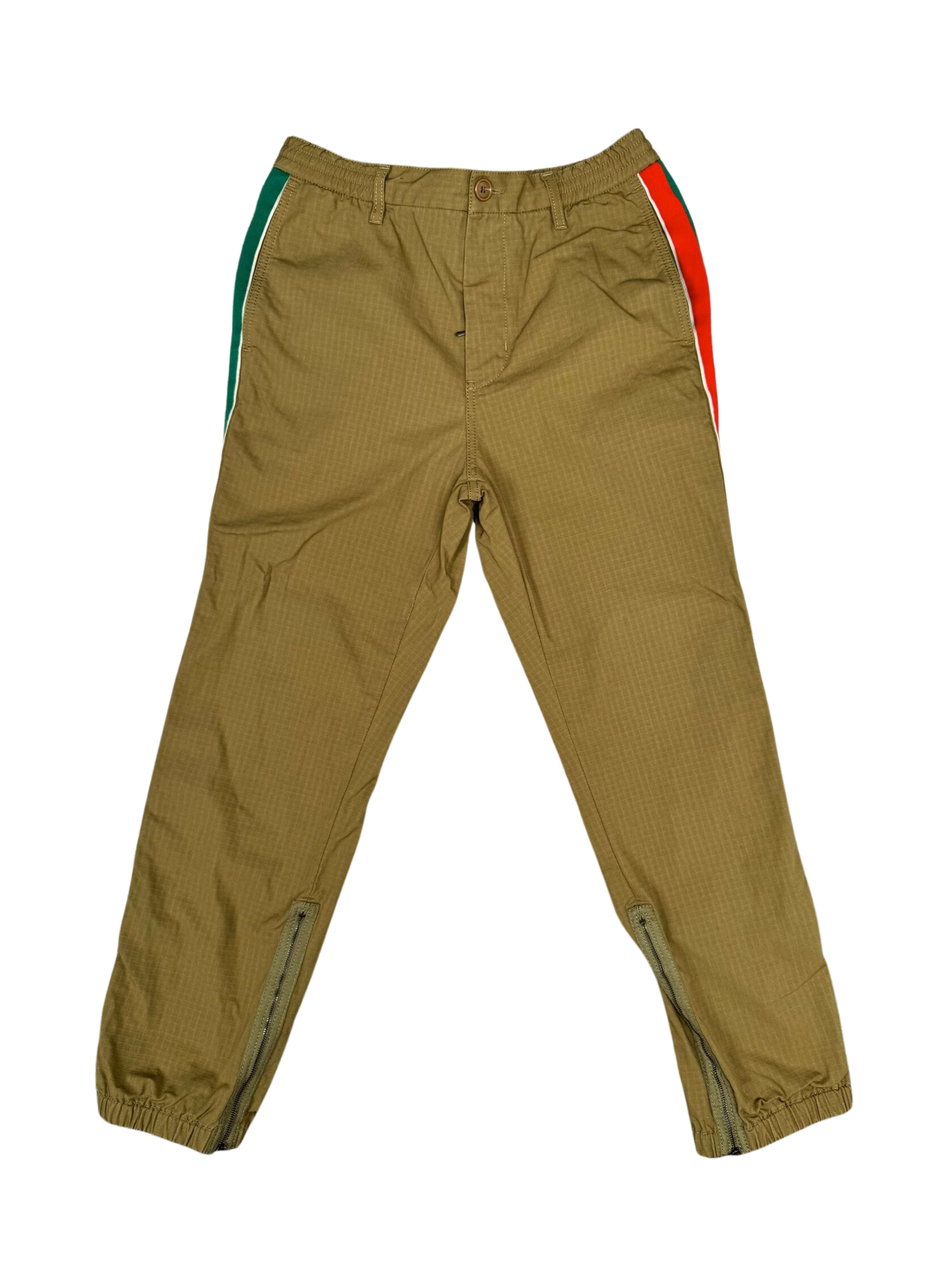 Gucci Stripe Logo Trousers - Neutral
