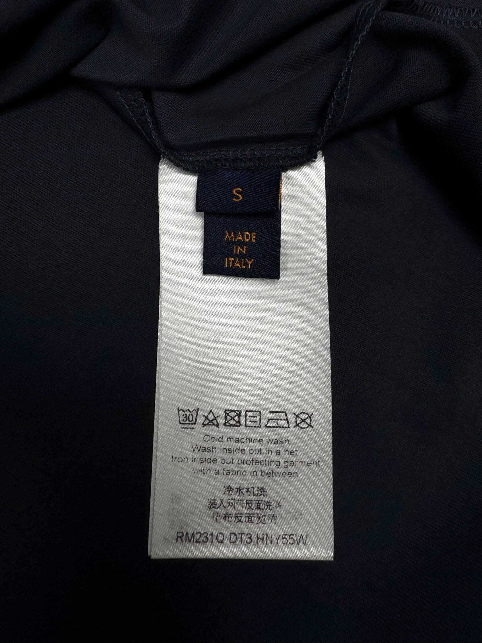 Louis Vuitton Embossed T-Shirt - Navy Louis Vuitton