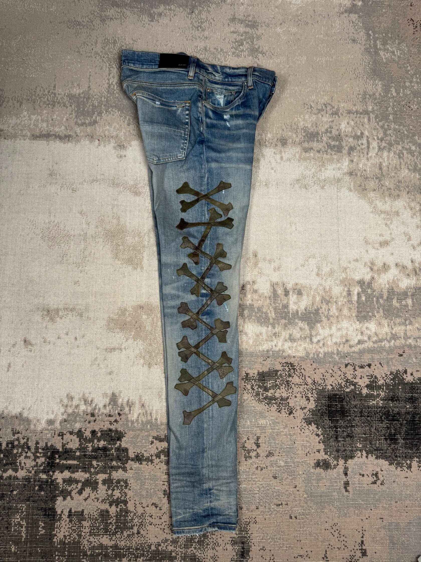 Amiri Bone Jeans - Blue Denim