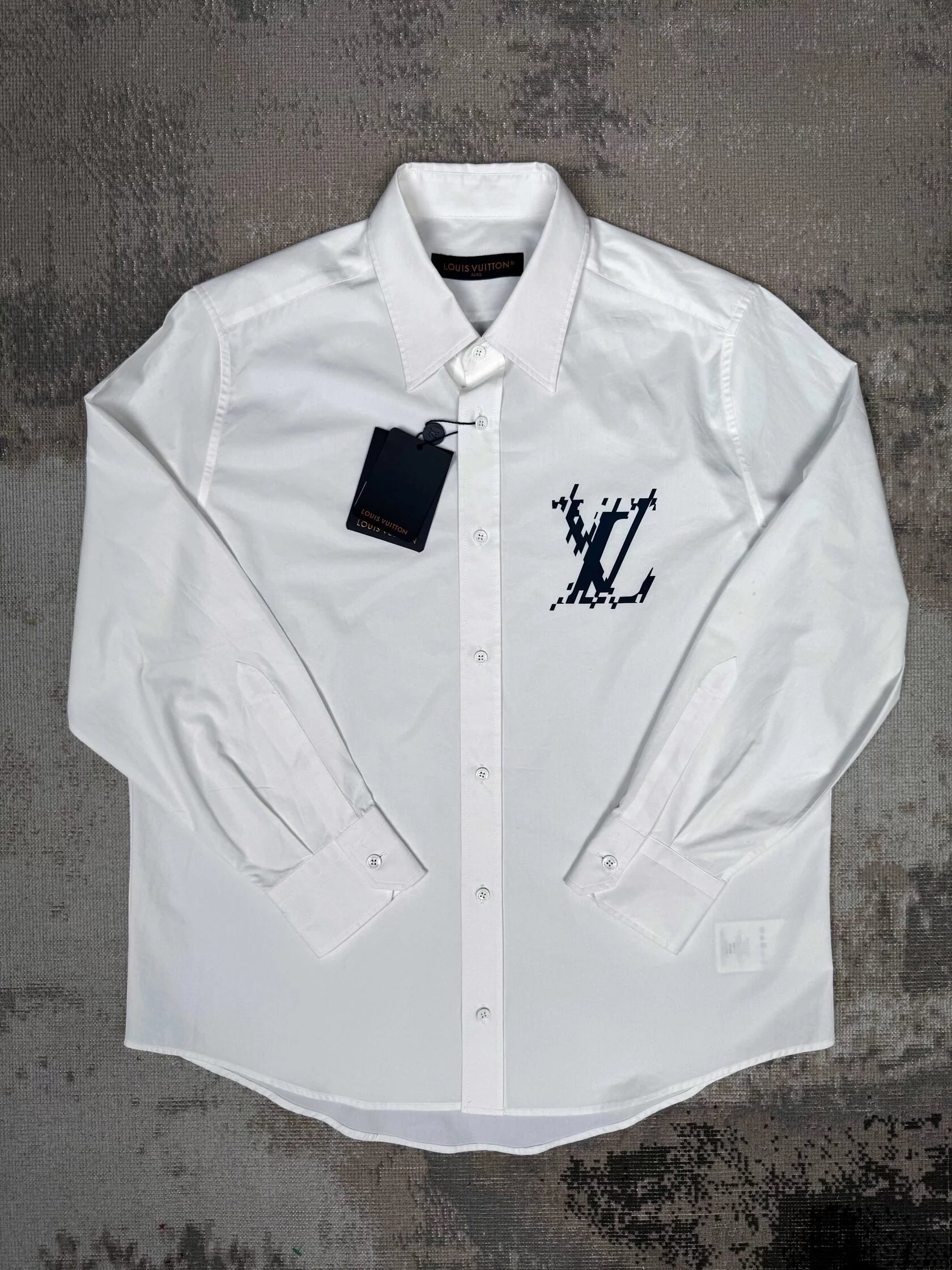 Louis Vuitton Long-Sleeve Cotton Shirt - White