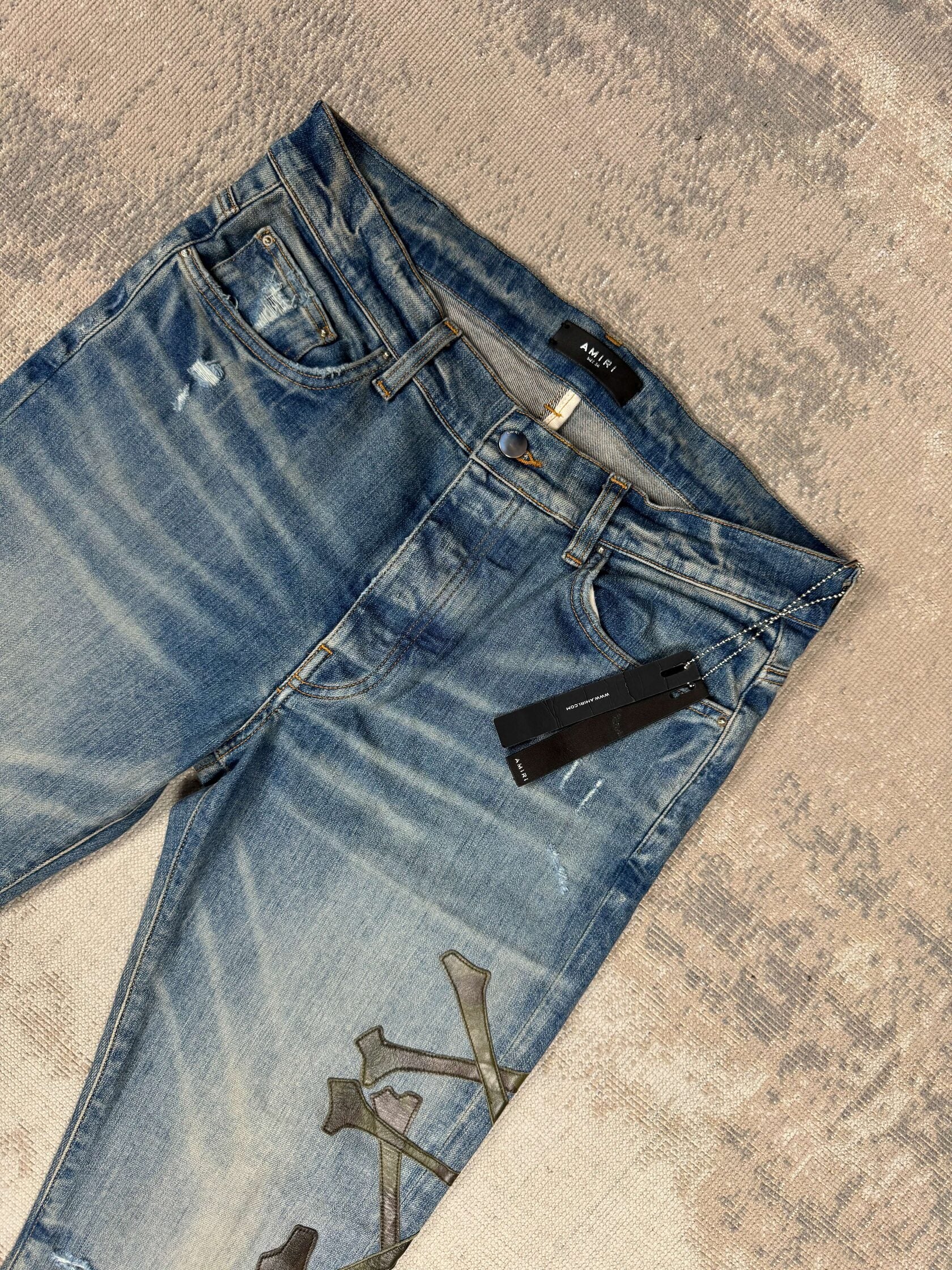 Amiri Bone Jeans - Blue Denim