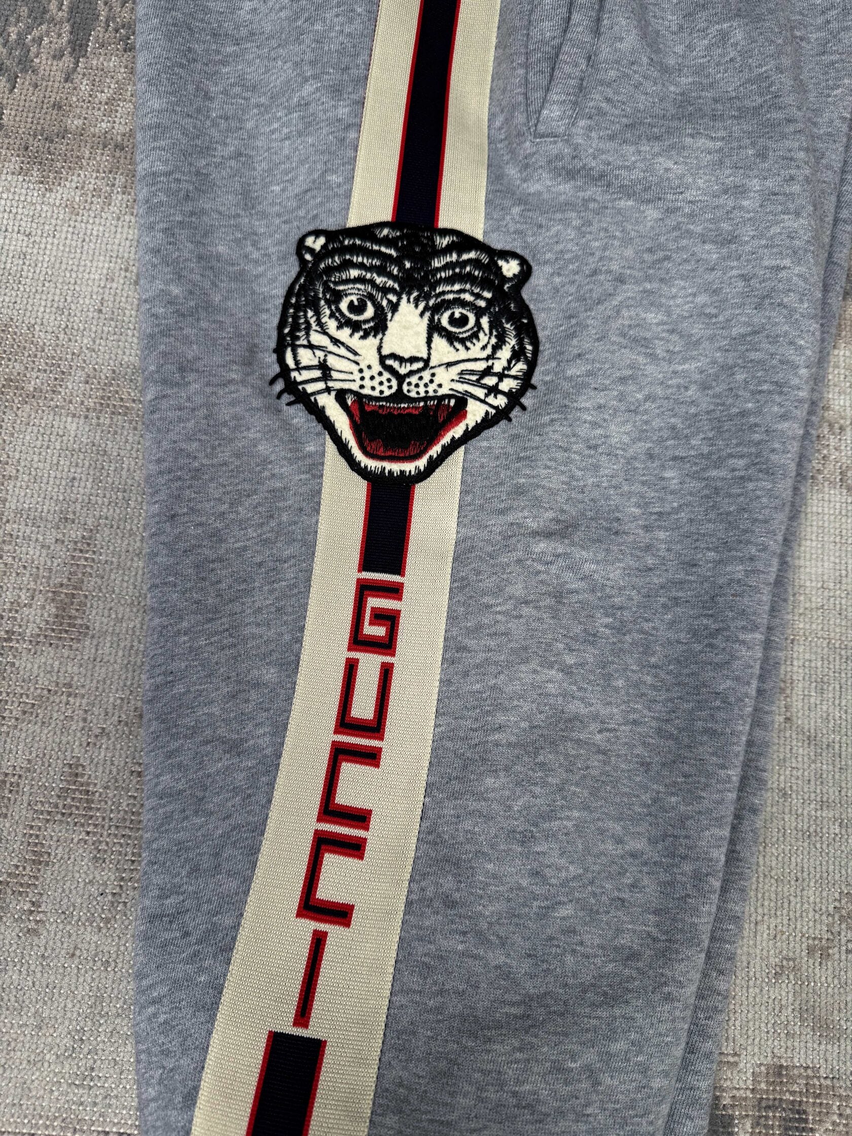 Gucci Bengal Tiger Stripe Tracksuit - Grey