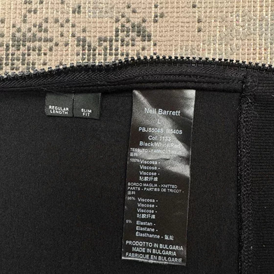 Neil Barrett Lightning Bolt Jumper - Black