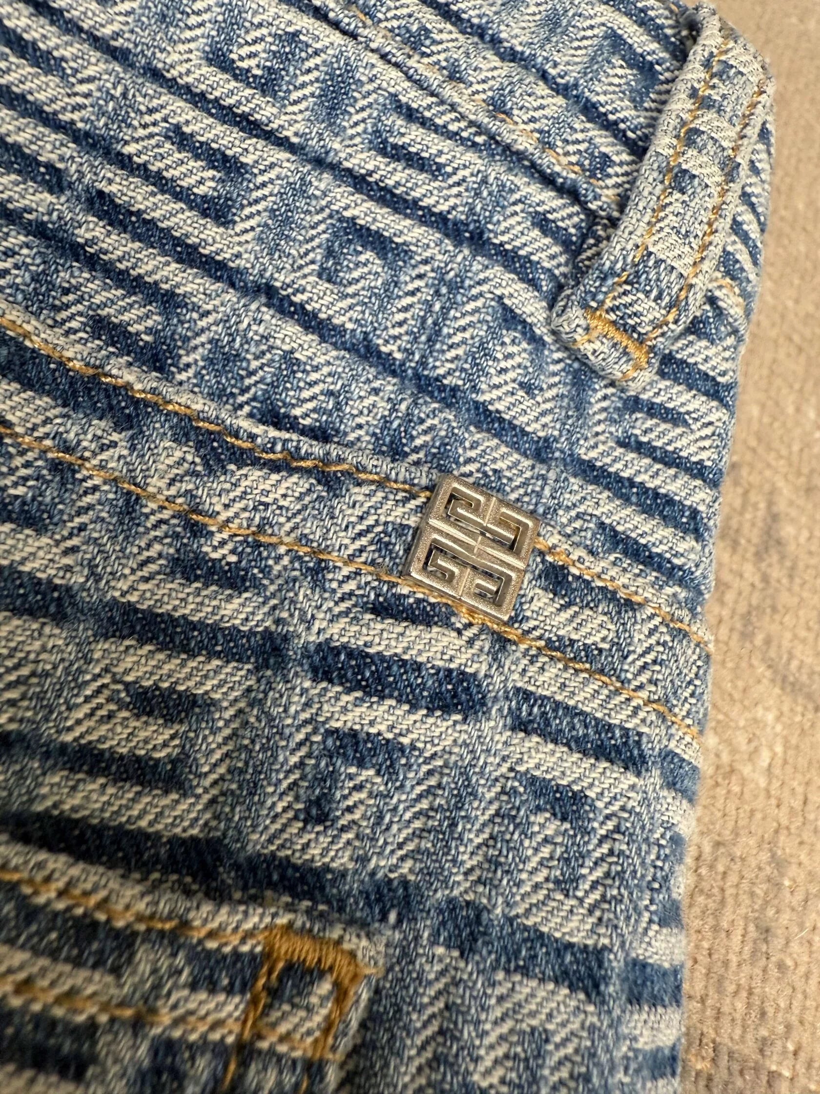 Givenchy 4G Straight Legged Jeans - Blue Denim (Unused)