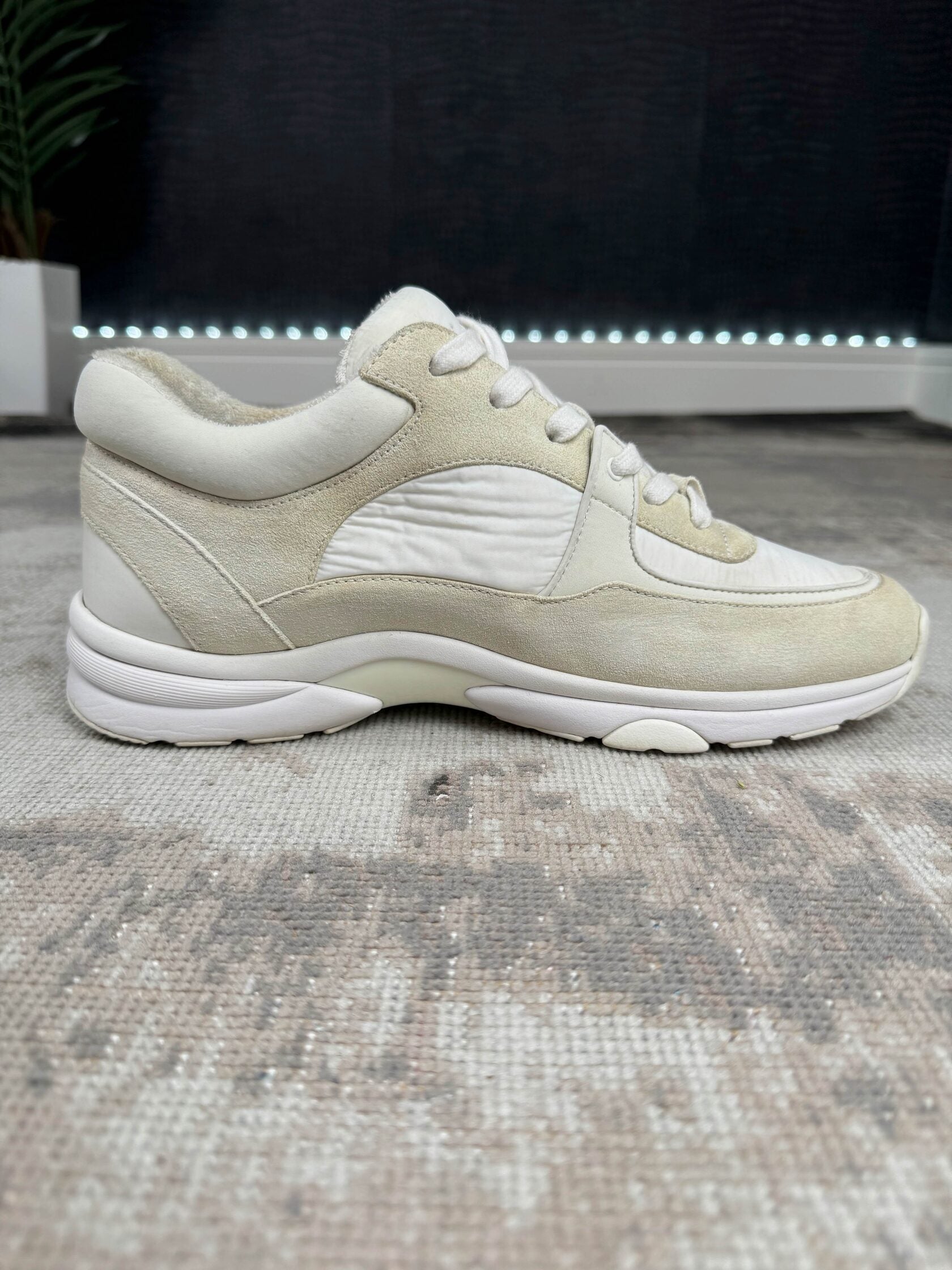 Chanel CC Runners Reflective Trainer - White