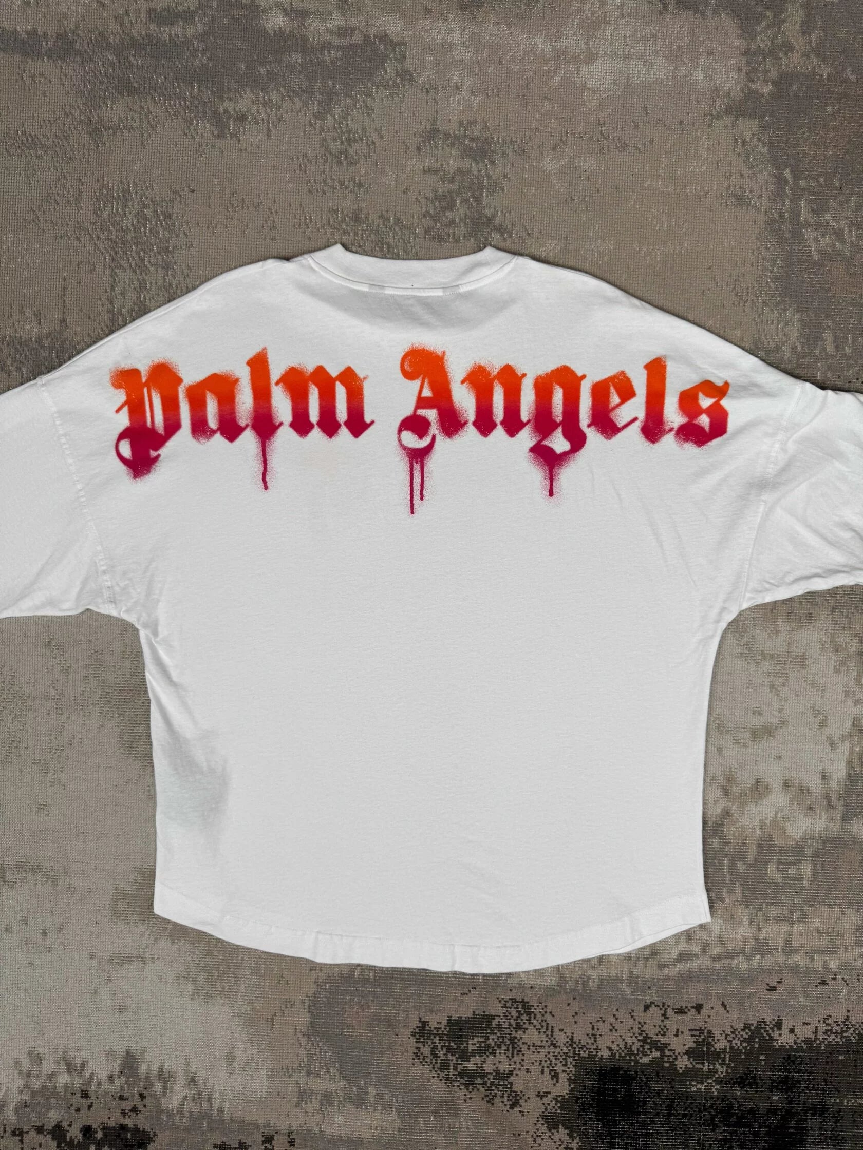 Palm Angels Sprayed Palm T-Shirt - White