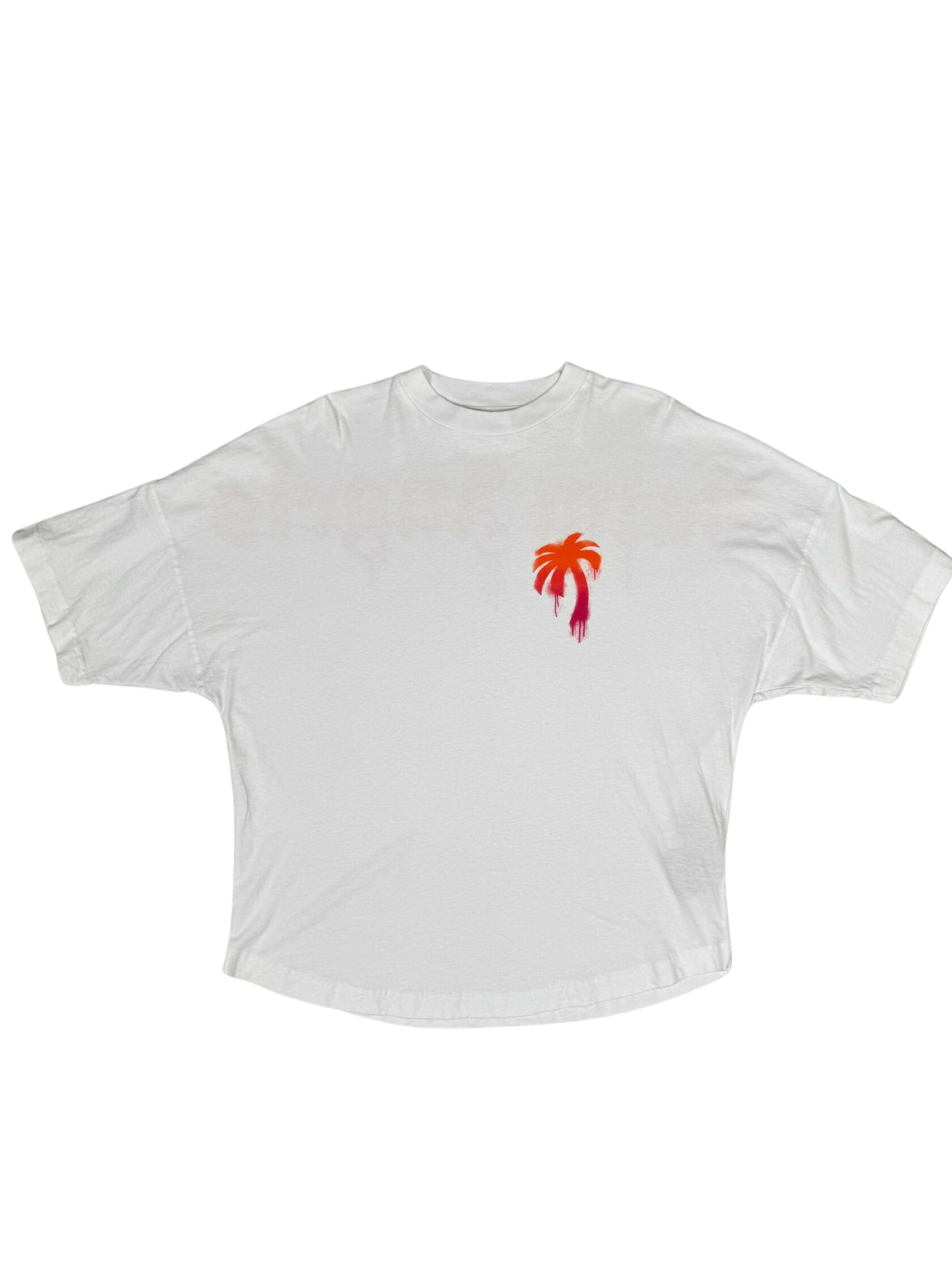 Palm Angels Sprayed Palm T-Shirt - White Palm Angels