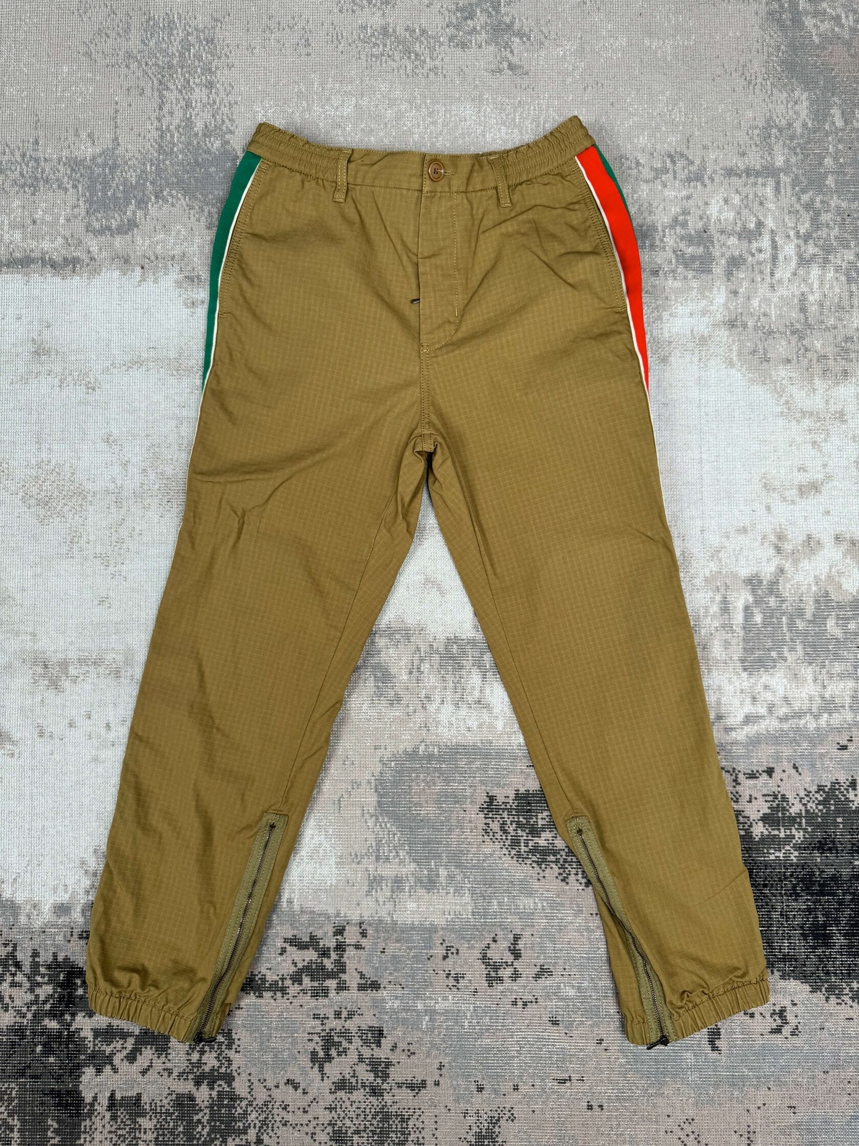 Gucci Stripe Logo Trousers - Neutral