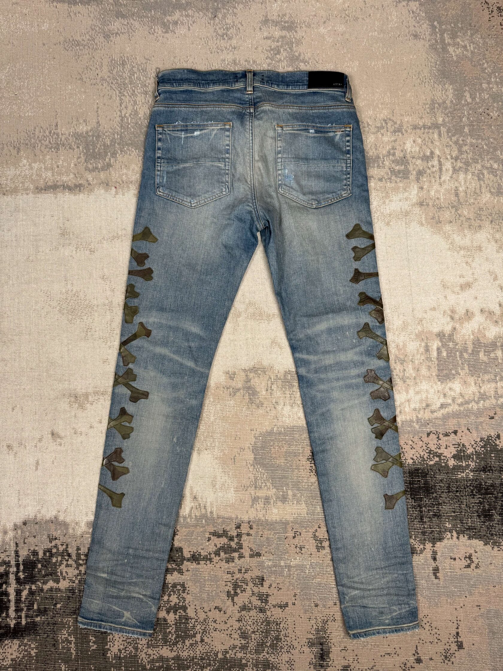 Amiri Bone Jeans - Blue Denim