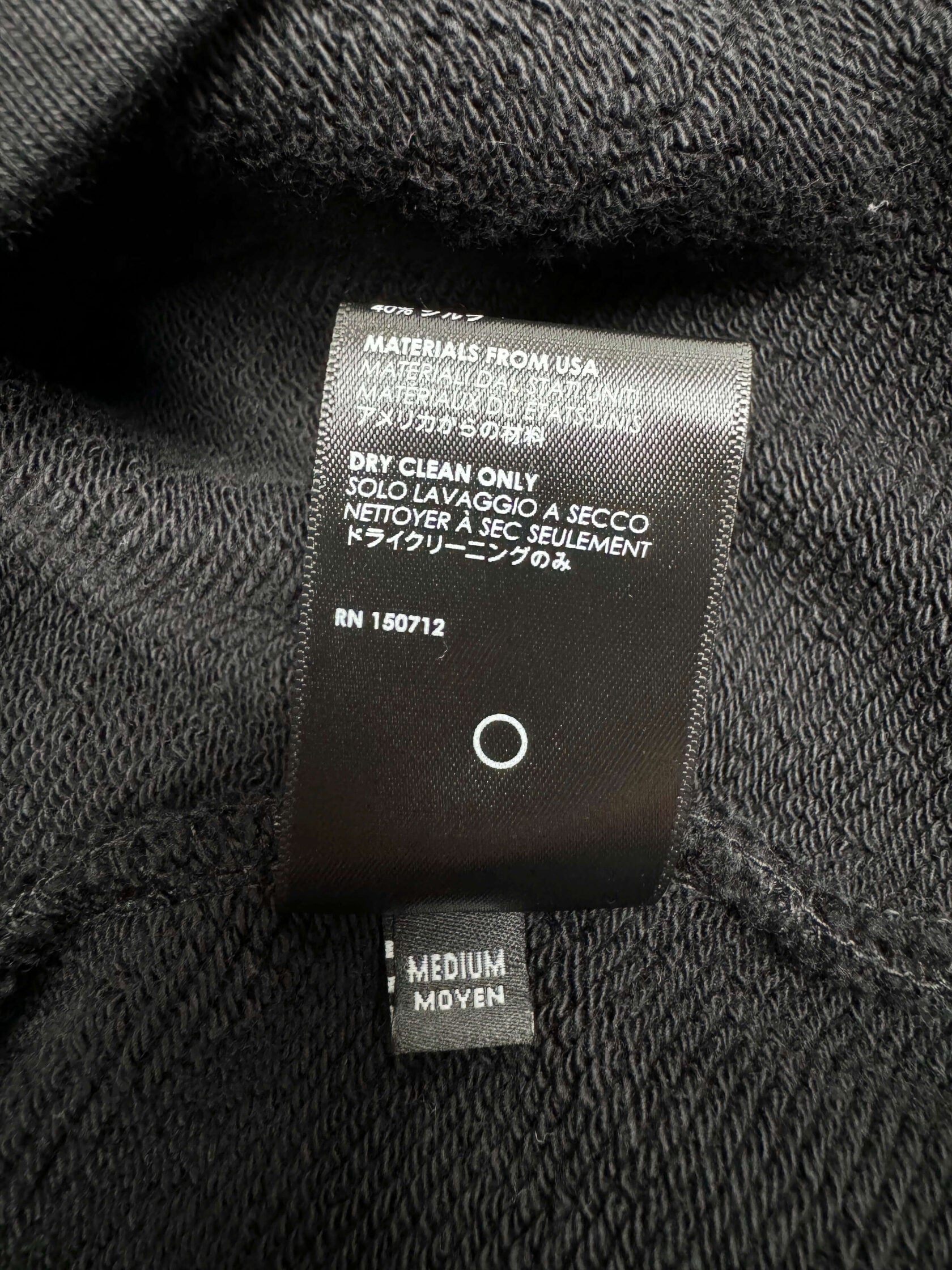 Amiri Scarf Trimmed Logo Printed Hoodie - Black (Unused) Amiri
