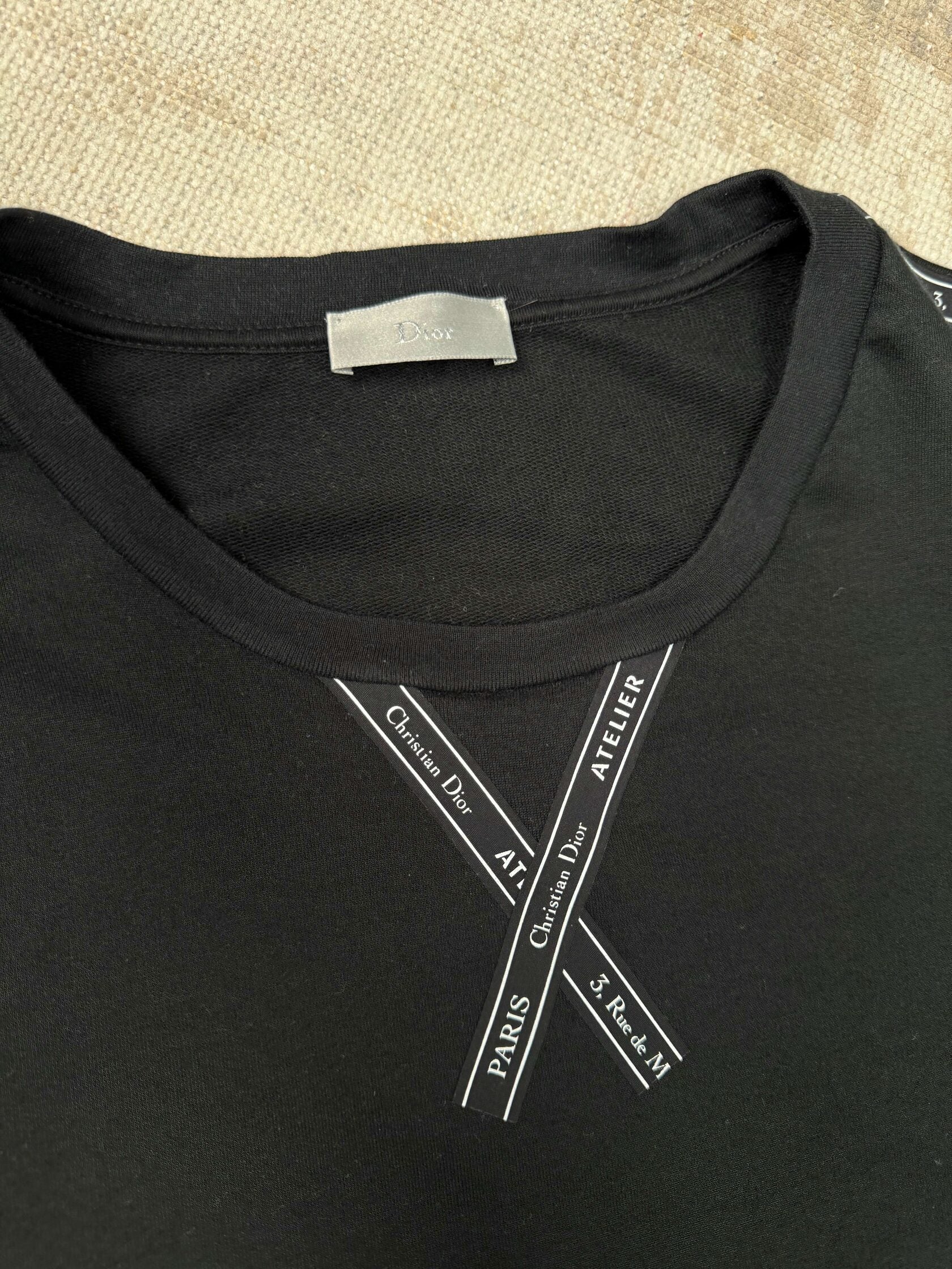 Dior Atelier Stripe T-Shirt - Black