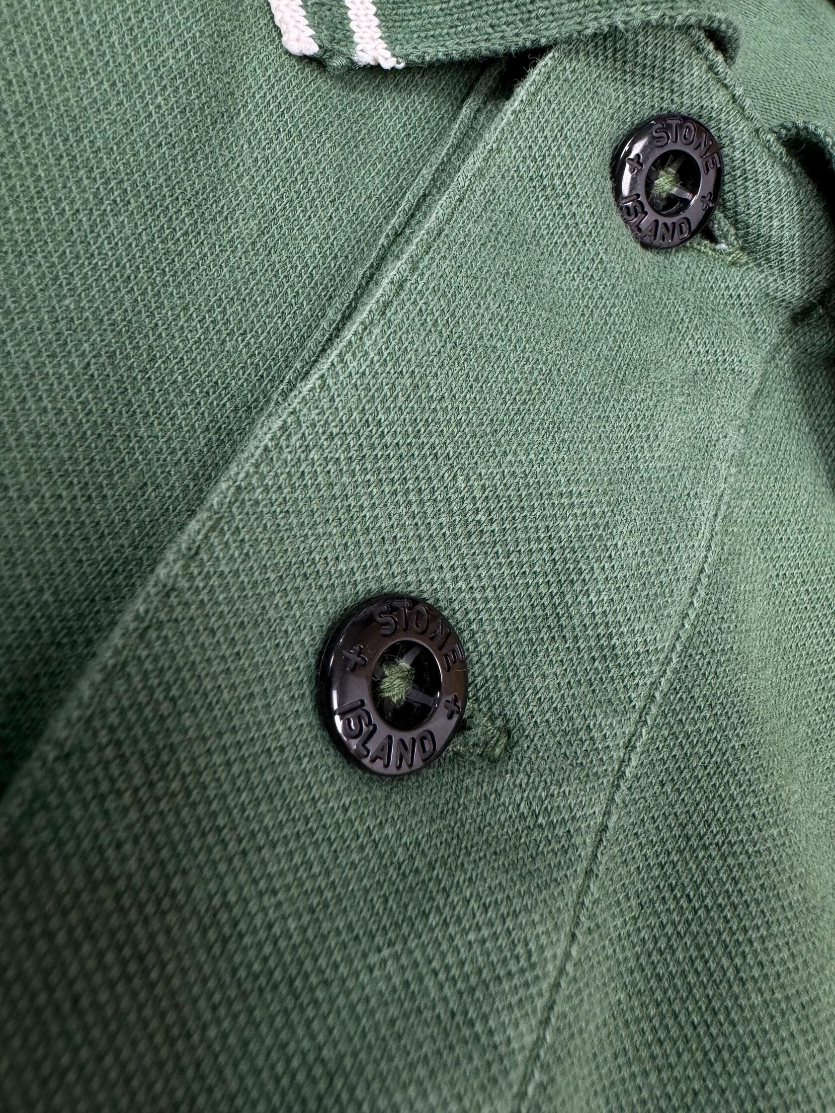 Stone Island Compass Polo Shirt - Green Stone Island