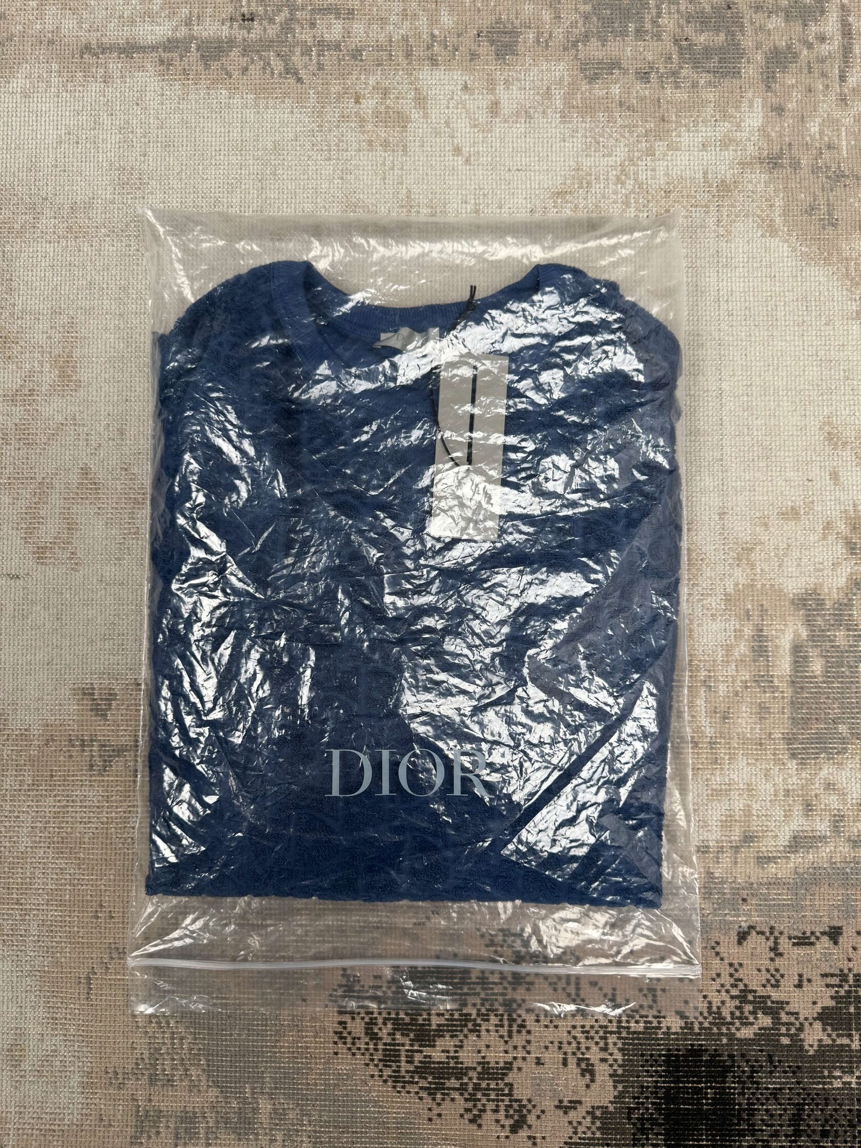 Dior Oblique Towel T-shirt - Blue (Unused)