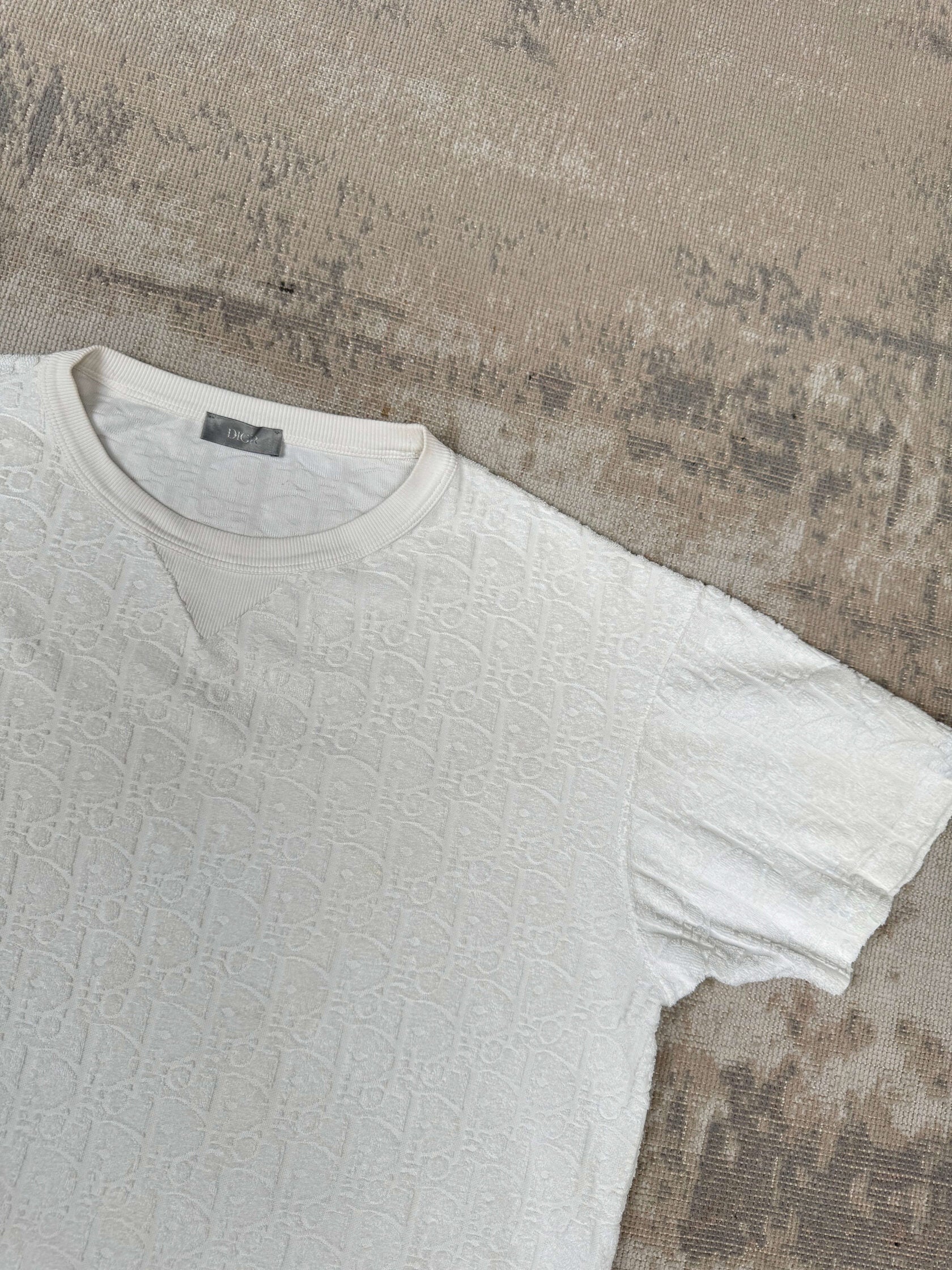 Dior Oblique Towel T-Shirt - White