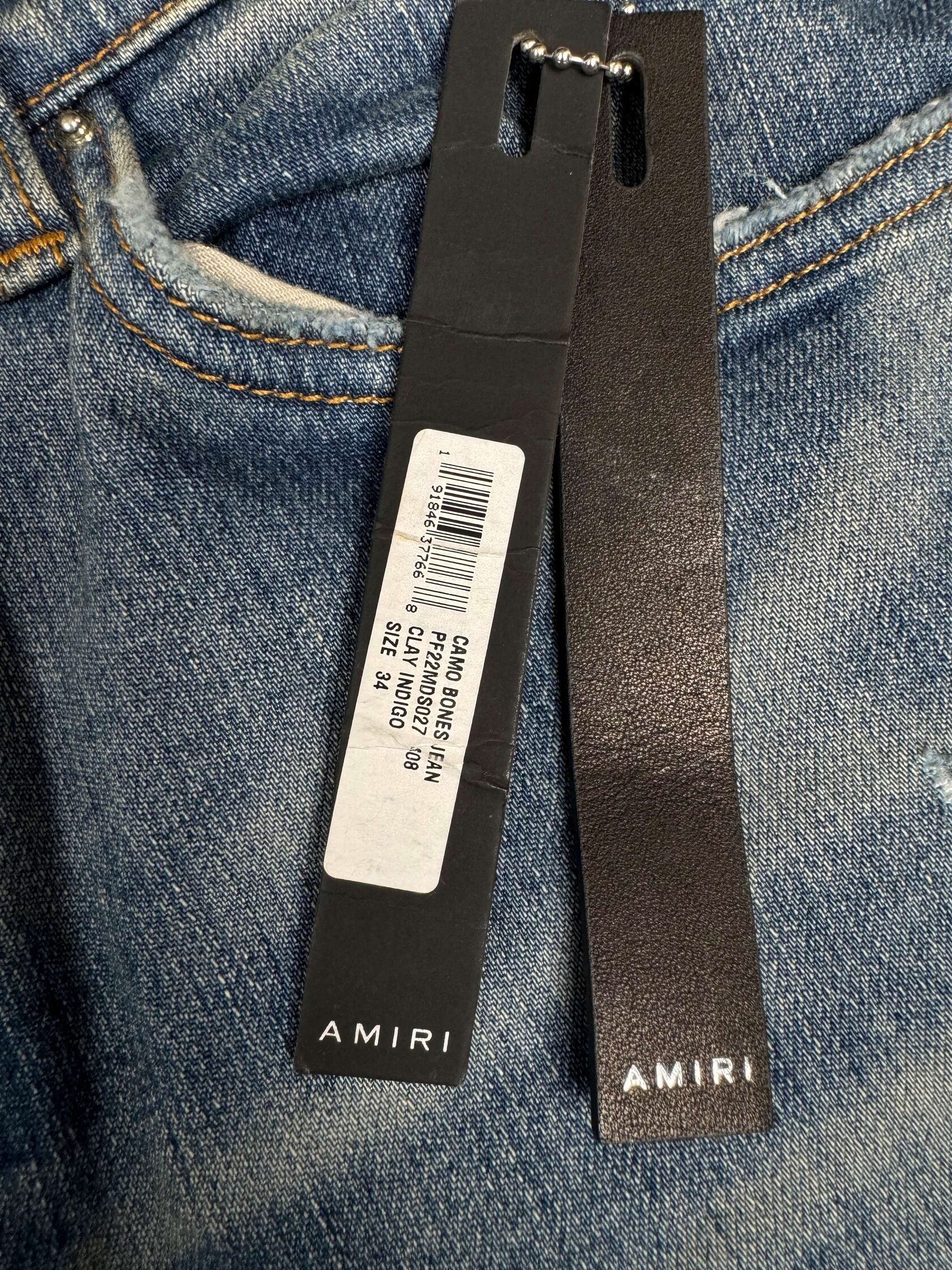 Amiri Bone Jeans - Blue Denim