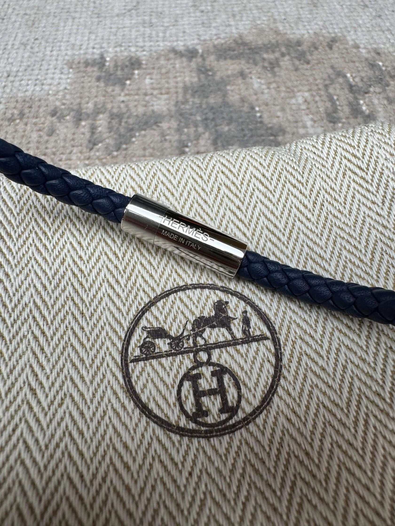 Hermès Goliath Bracelet - Navy Hermès