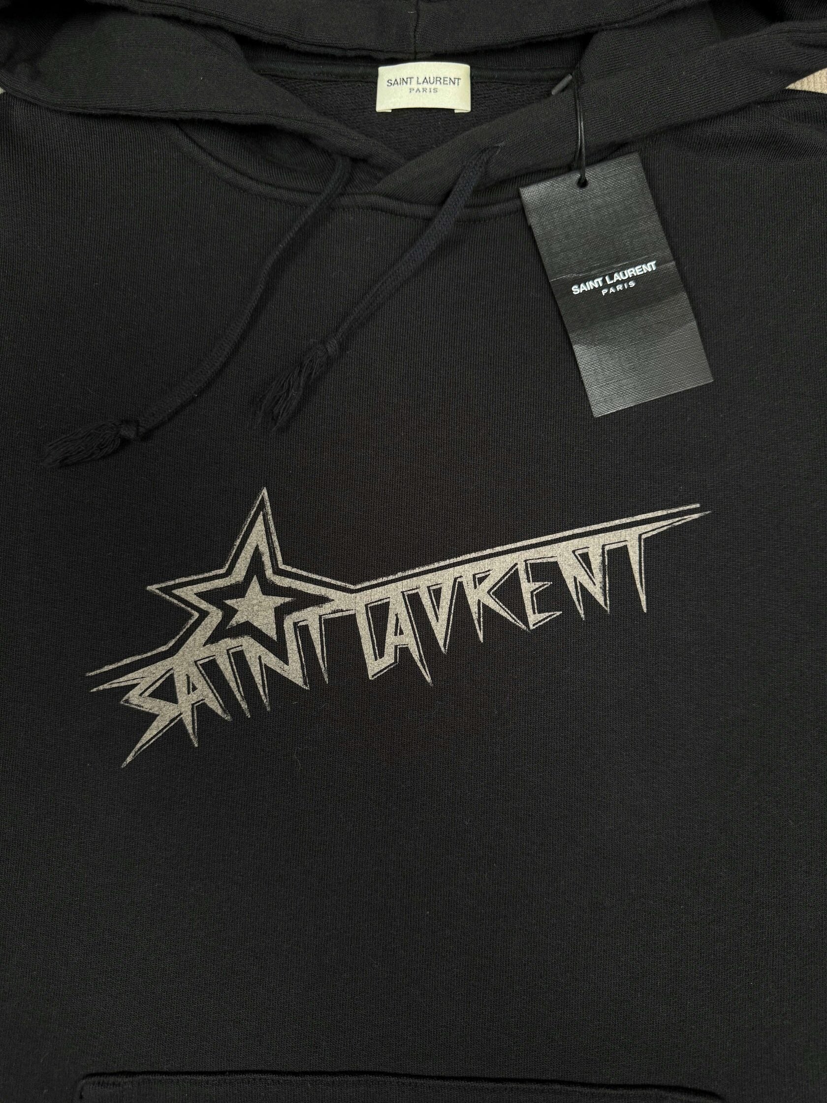 Saint Laurent Star Logo Hoodie - Black (Unused)