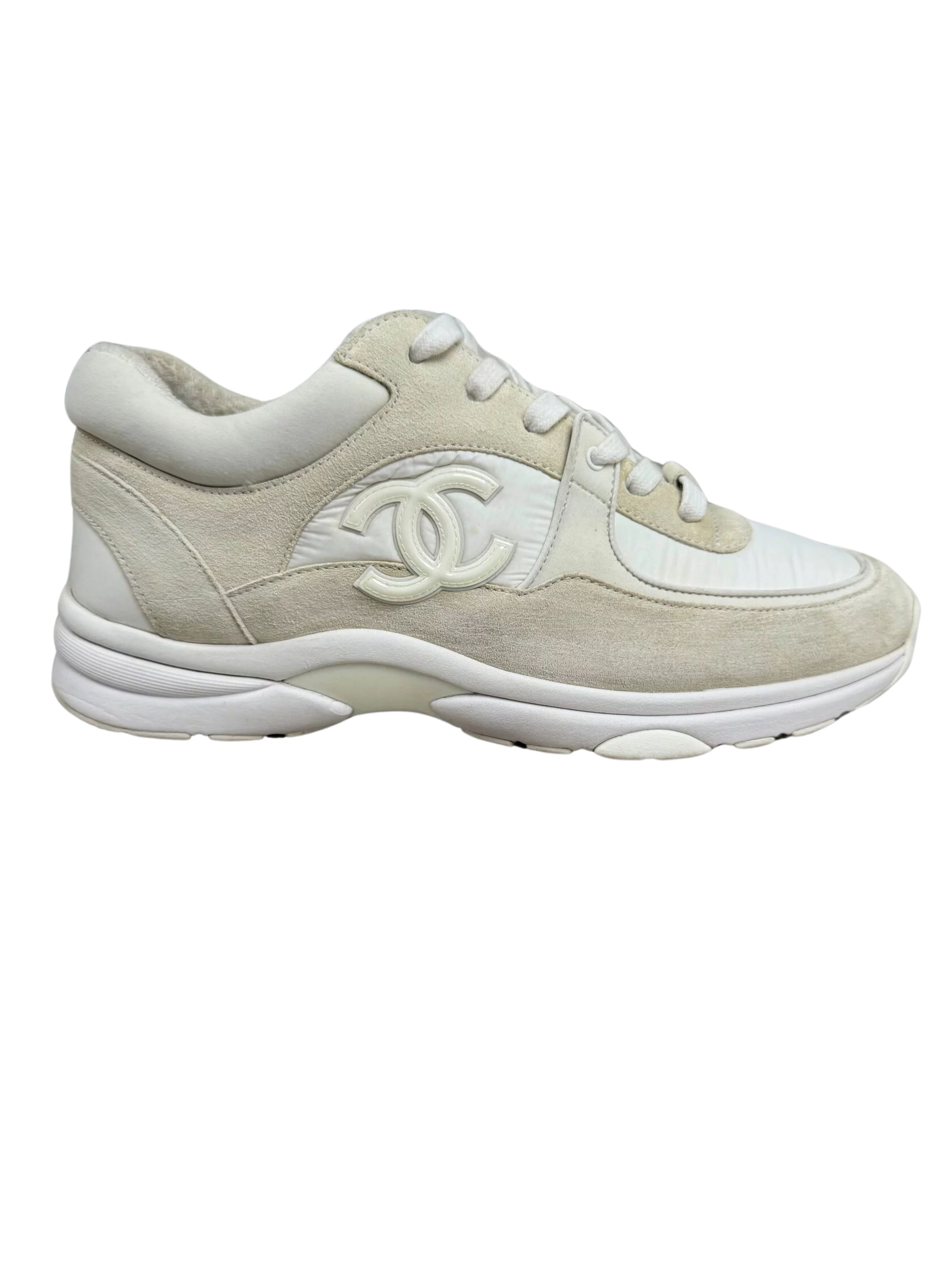 Chanel CC Runners Reflective Trainer - White