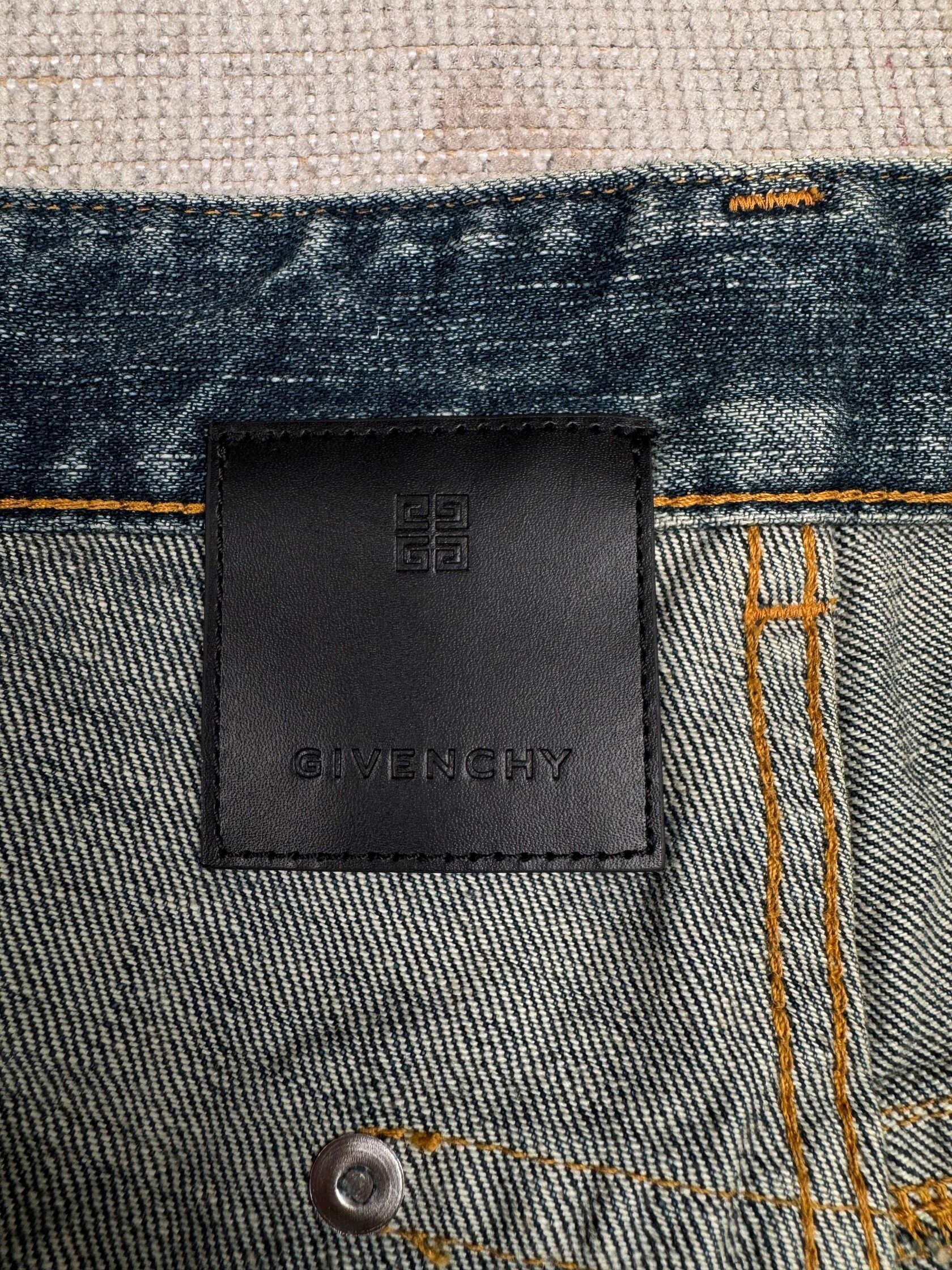 Givenchy Straight Legged Jeans - Washed Denim (Unused) Givenchy