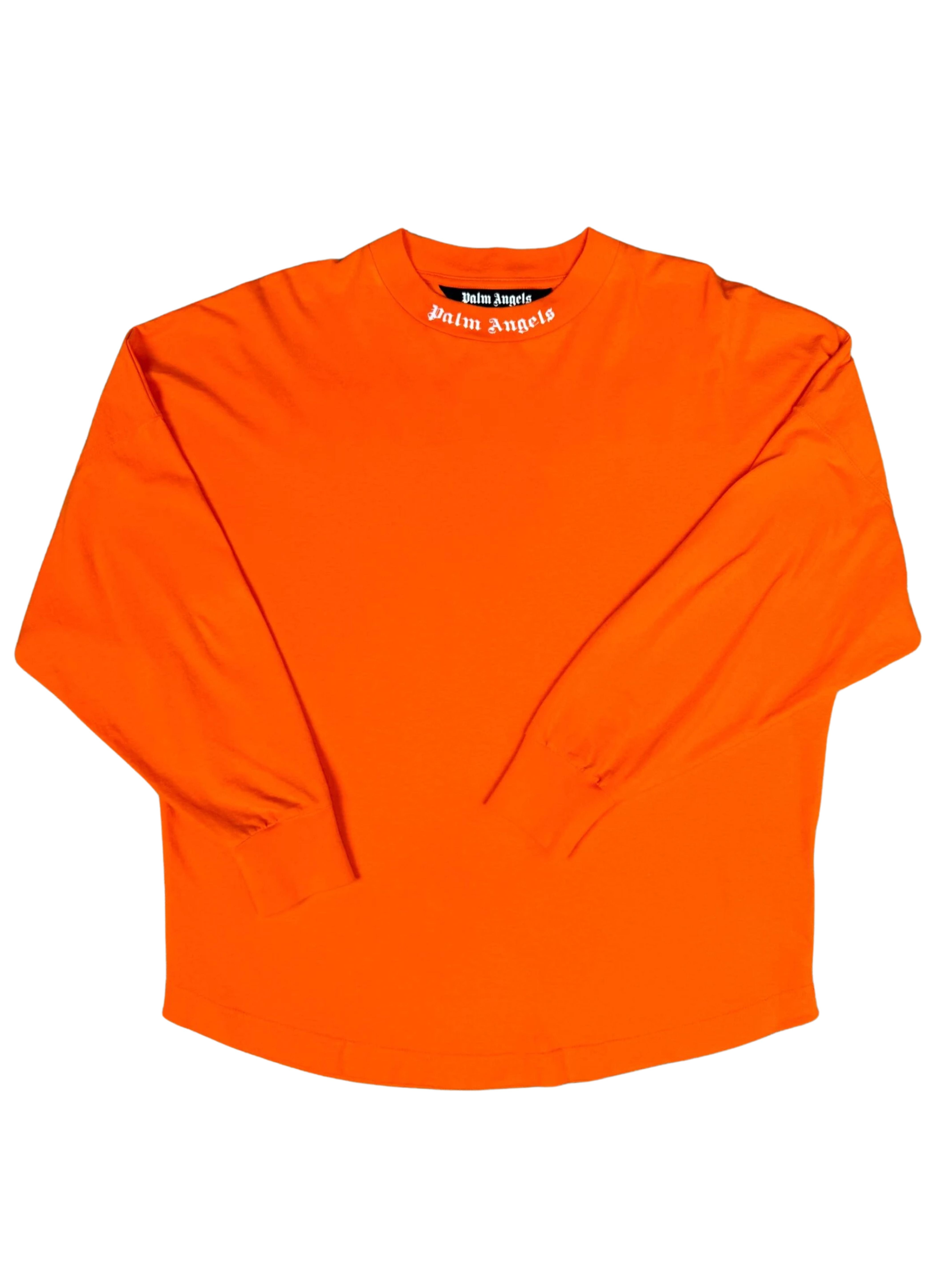 Palm Angels Logo Long Sleeve T-Shirt - Orange
