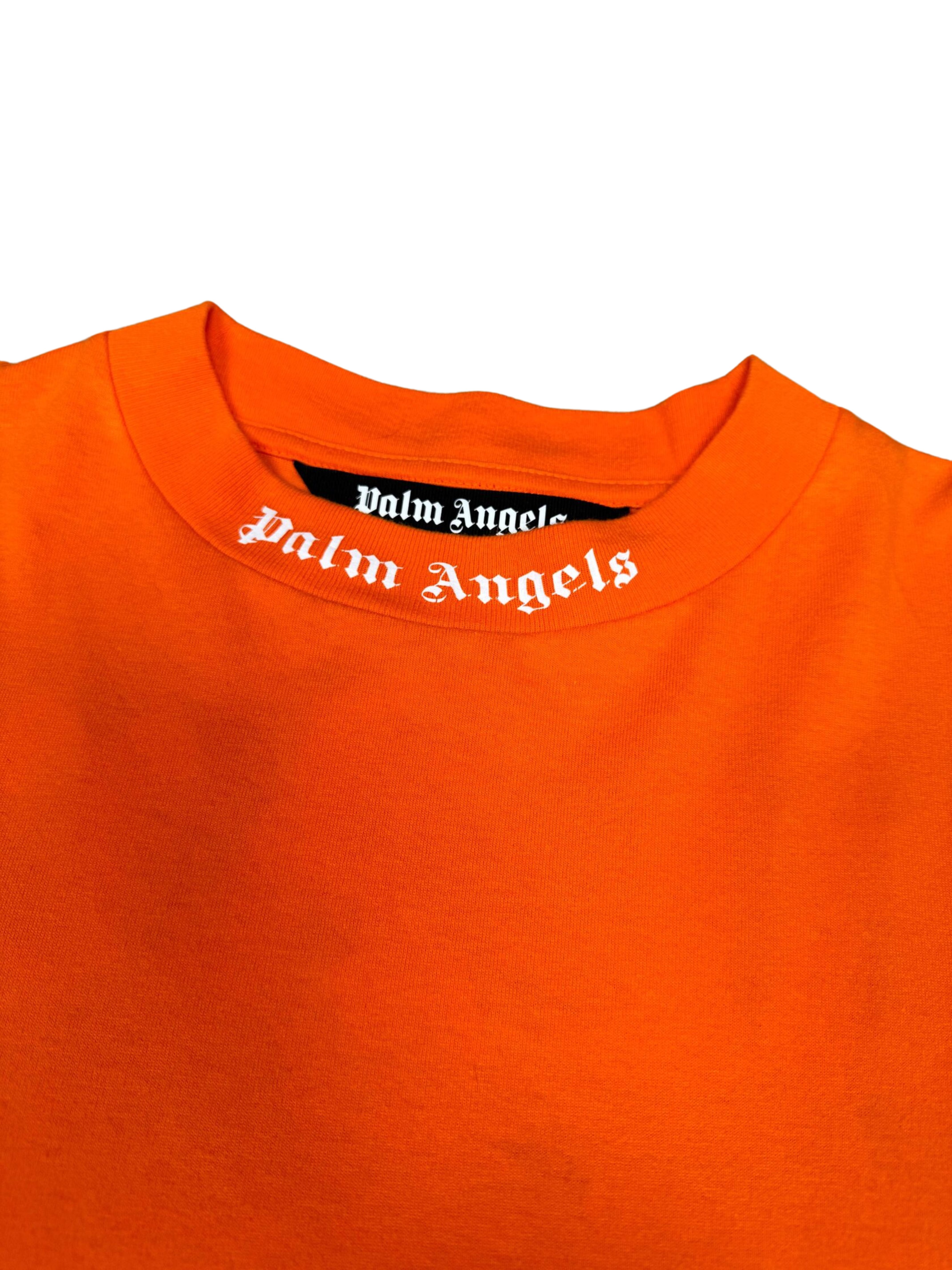 Palm Angels Logo Long Sleeve T-Shirt - Orange Palm Angels