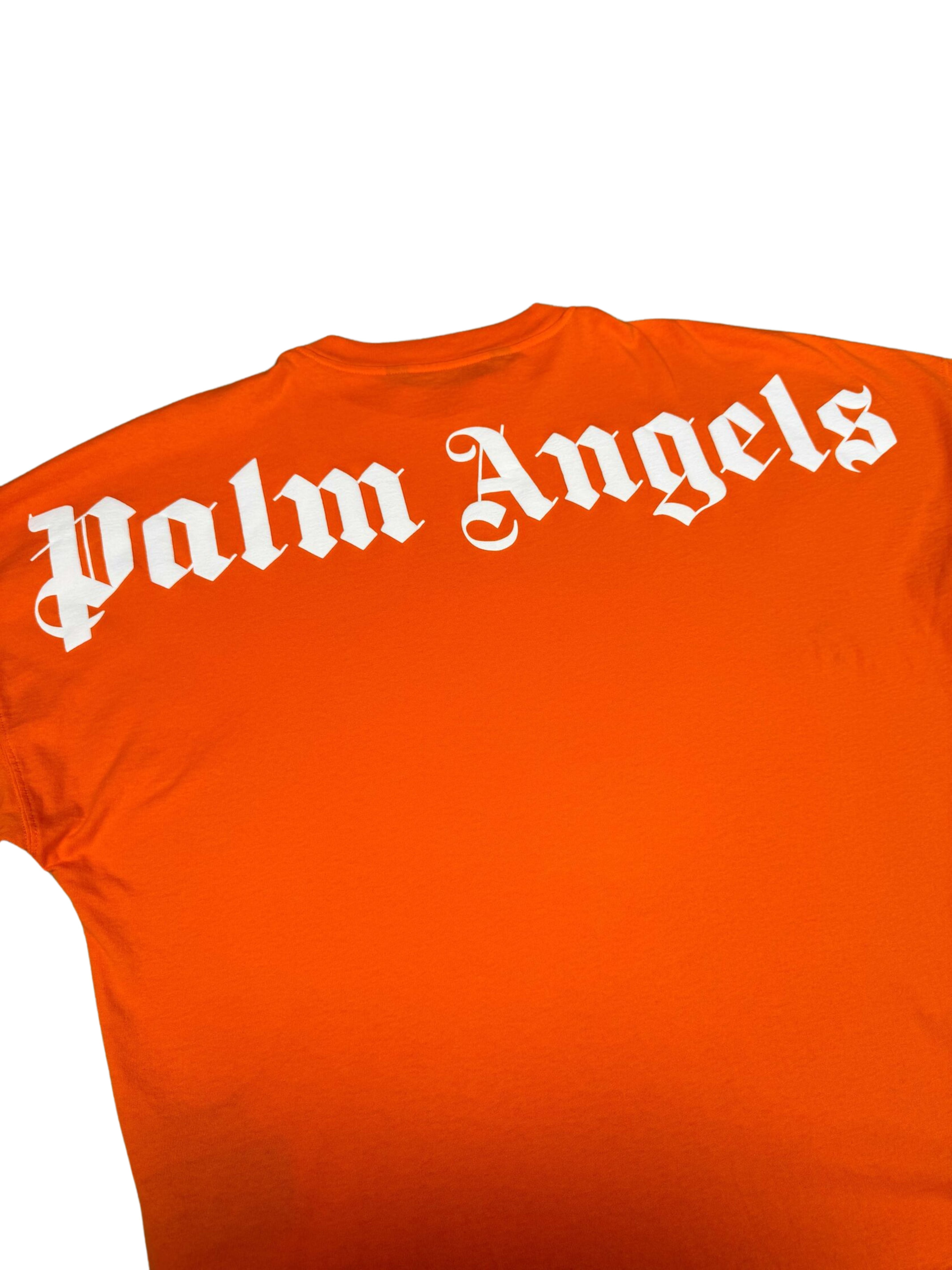 Palm Angels Logo Long Sleeve T-Shirt - Orange Palm Angels
