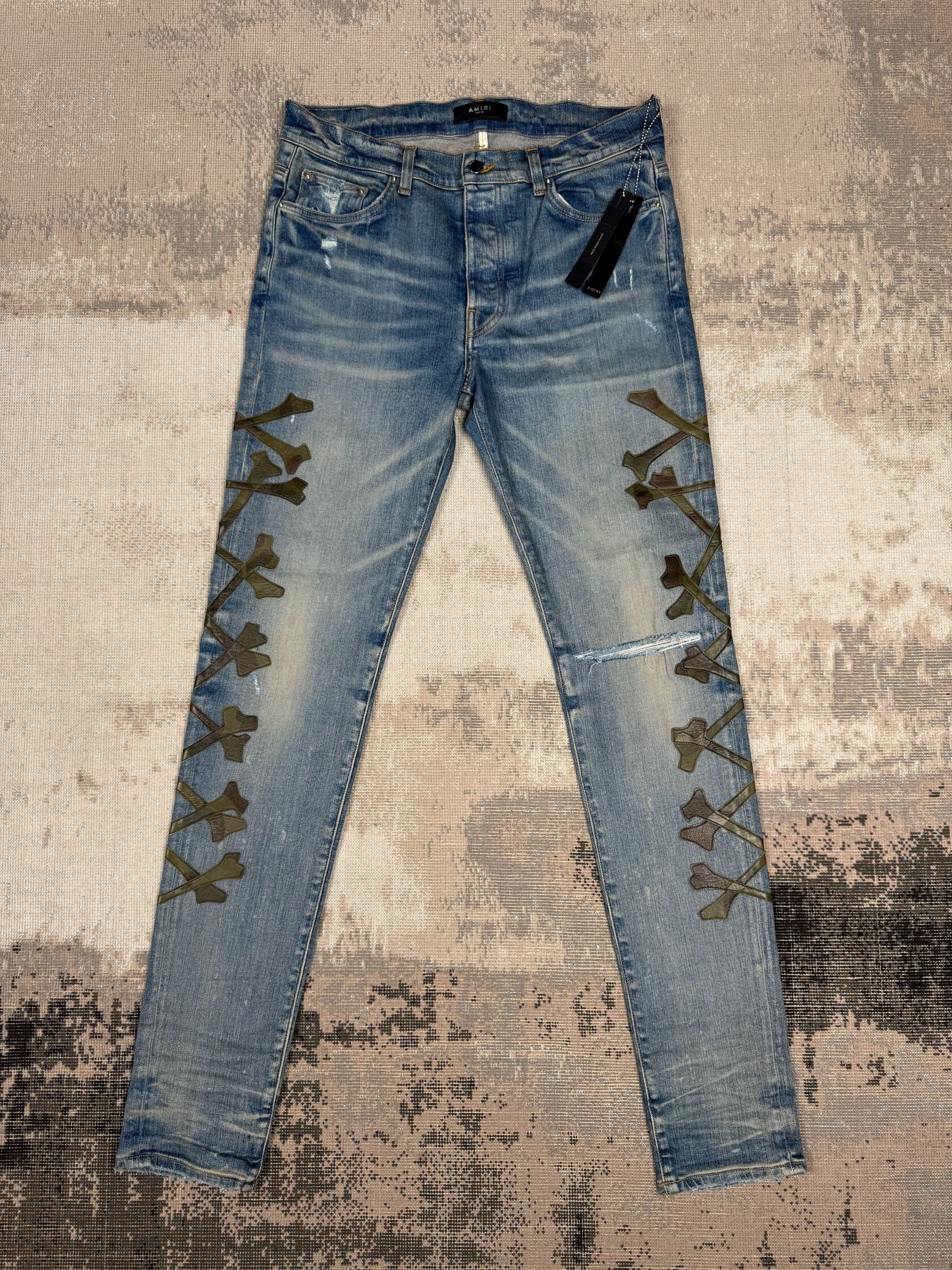 Amiri Bone Jeans - Blue Denim